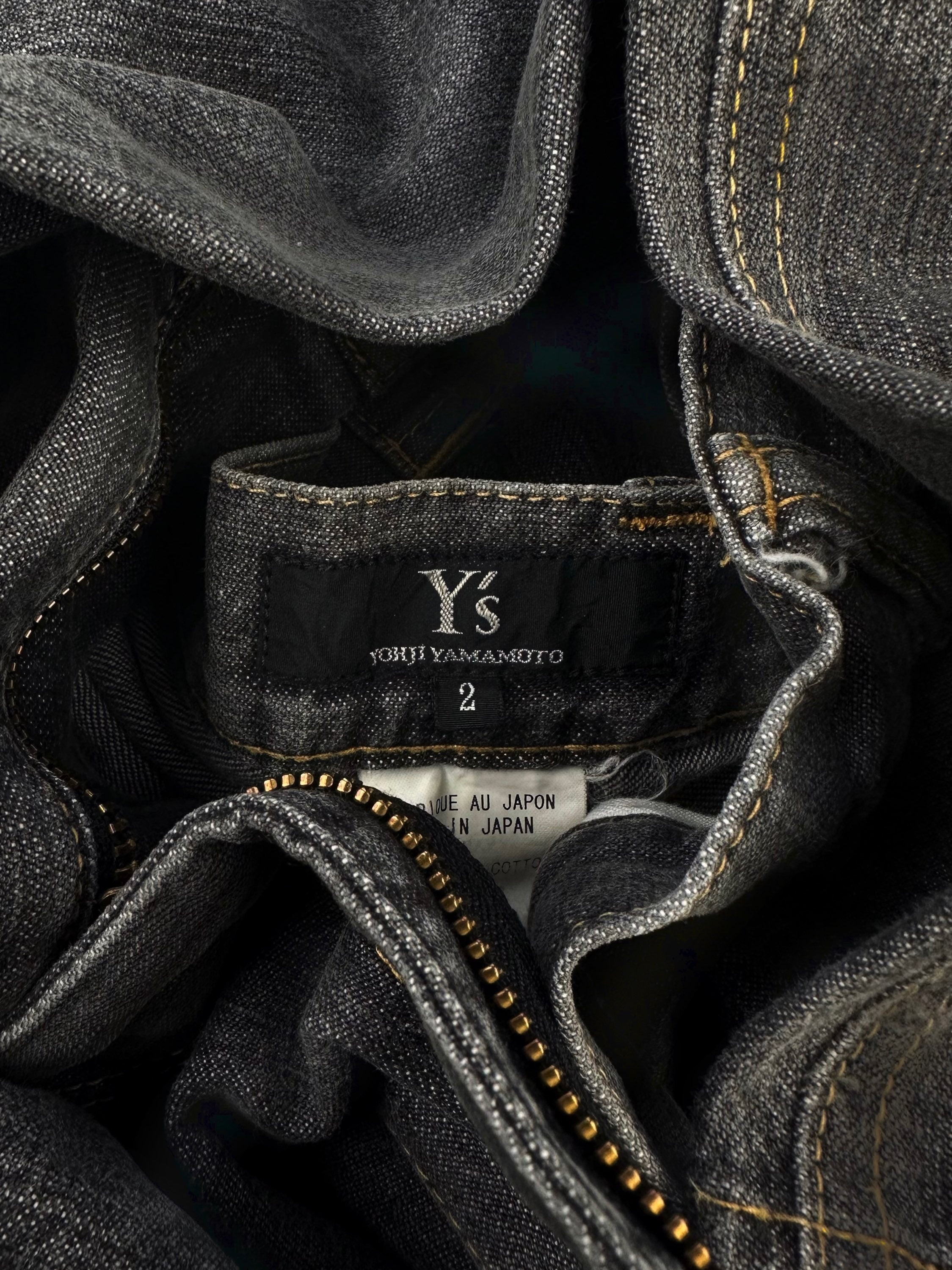 90s Yohji Yamamoto Y’s ‘Sideways’ Multi-Pocket Asymmetric Denim