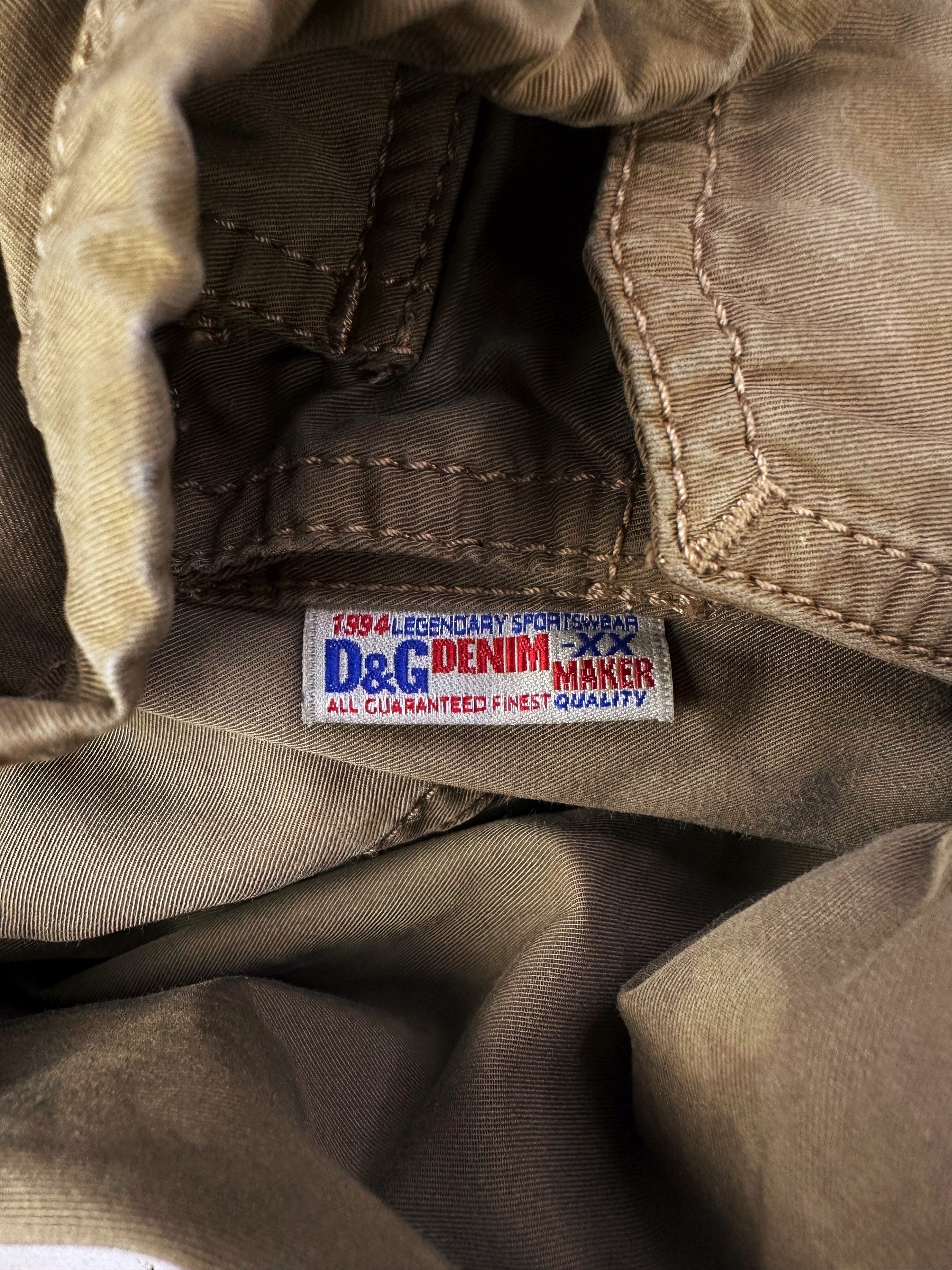 00s Dolce & Gabbana Tan Multi Pocket Cargo Shorts