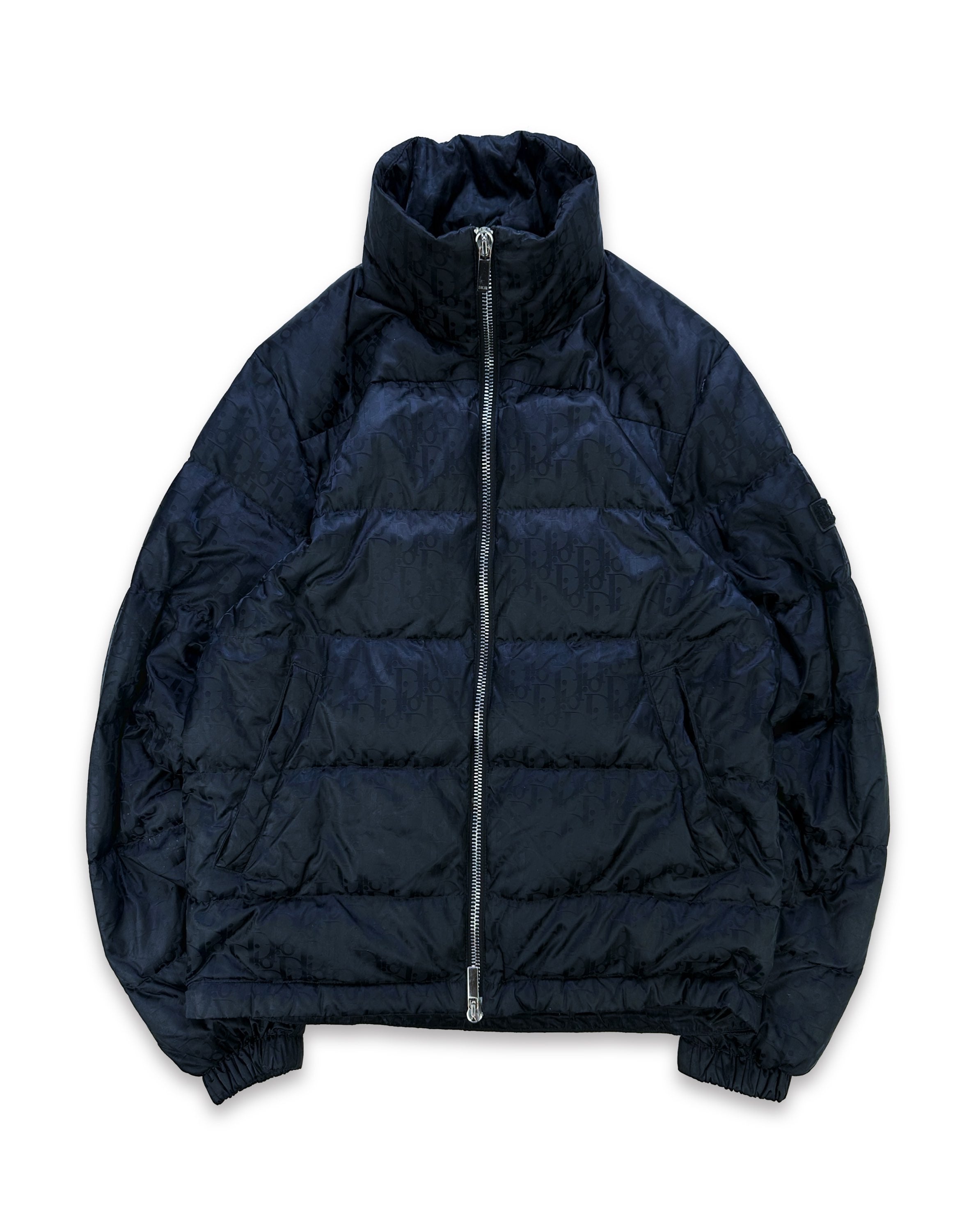 Dior Trotter Oblique Monogram Navy Down Fill Puffer Jacket