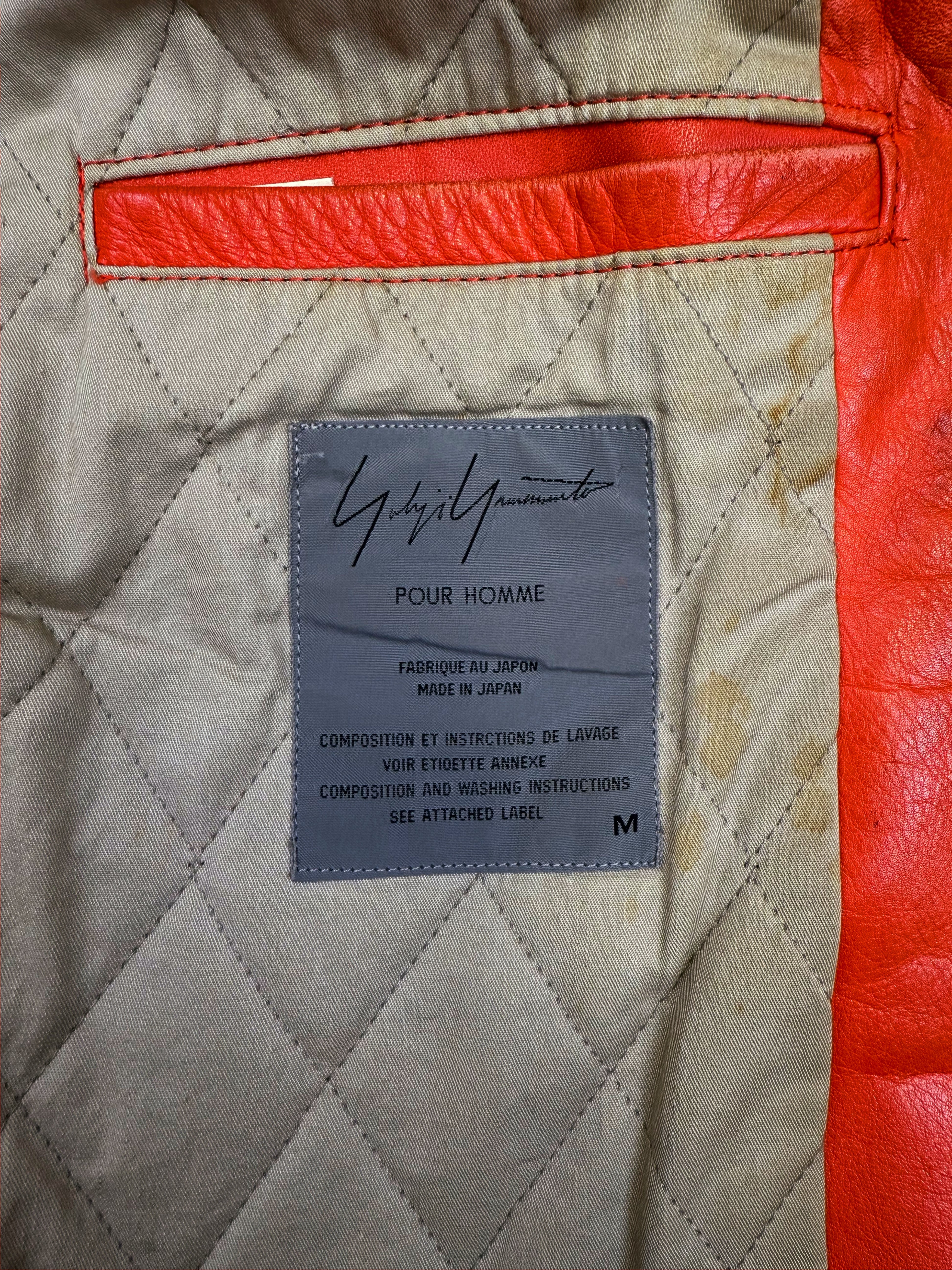 AW91 Yohji Yamamoto Homme 6.1 The Men Mermaid Pin Up Leather Jacket