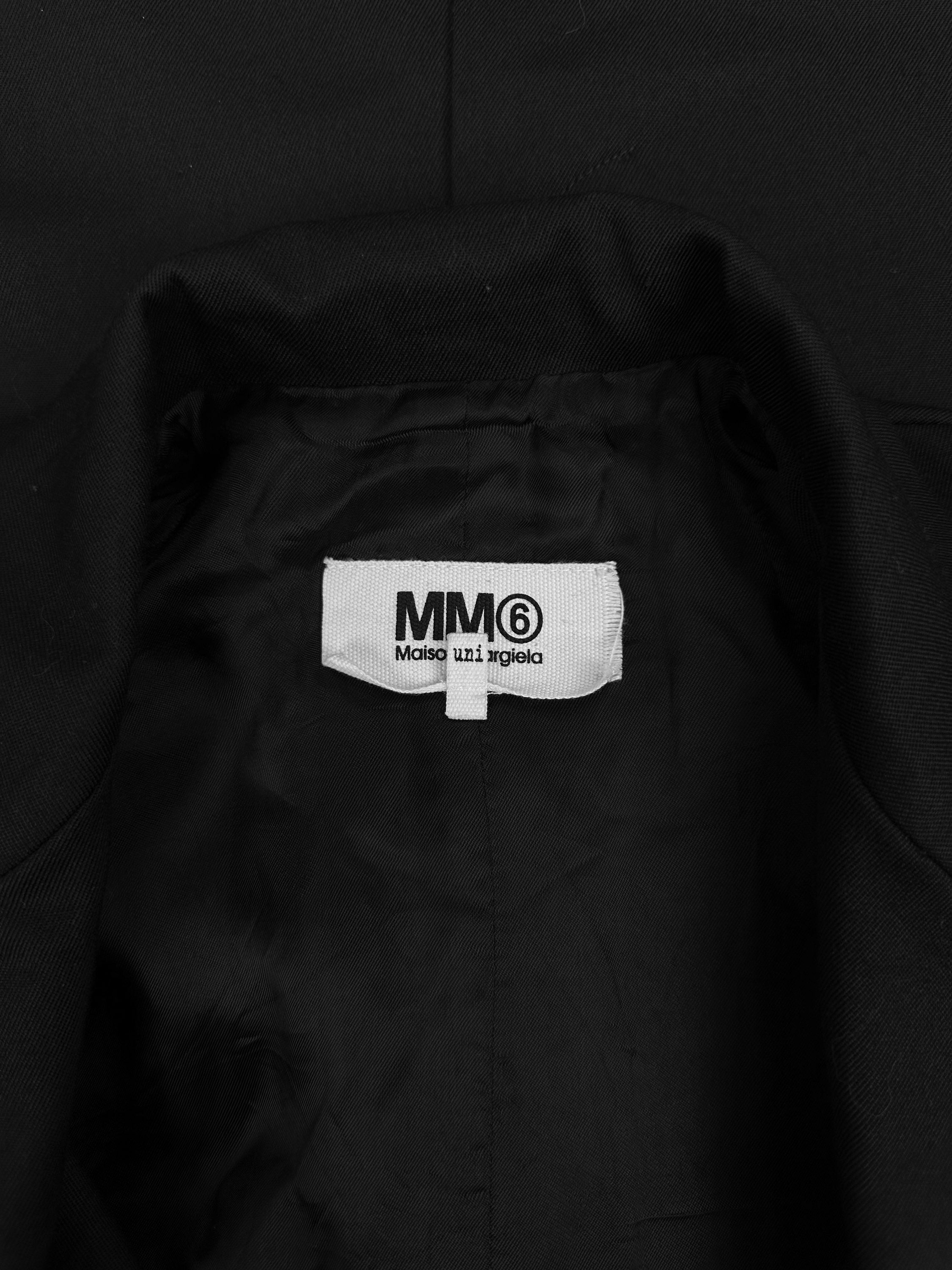 SS19 Maison Margiela MM6 ‘Circular’ Black Suit Jacket