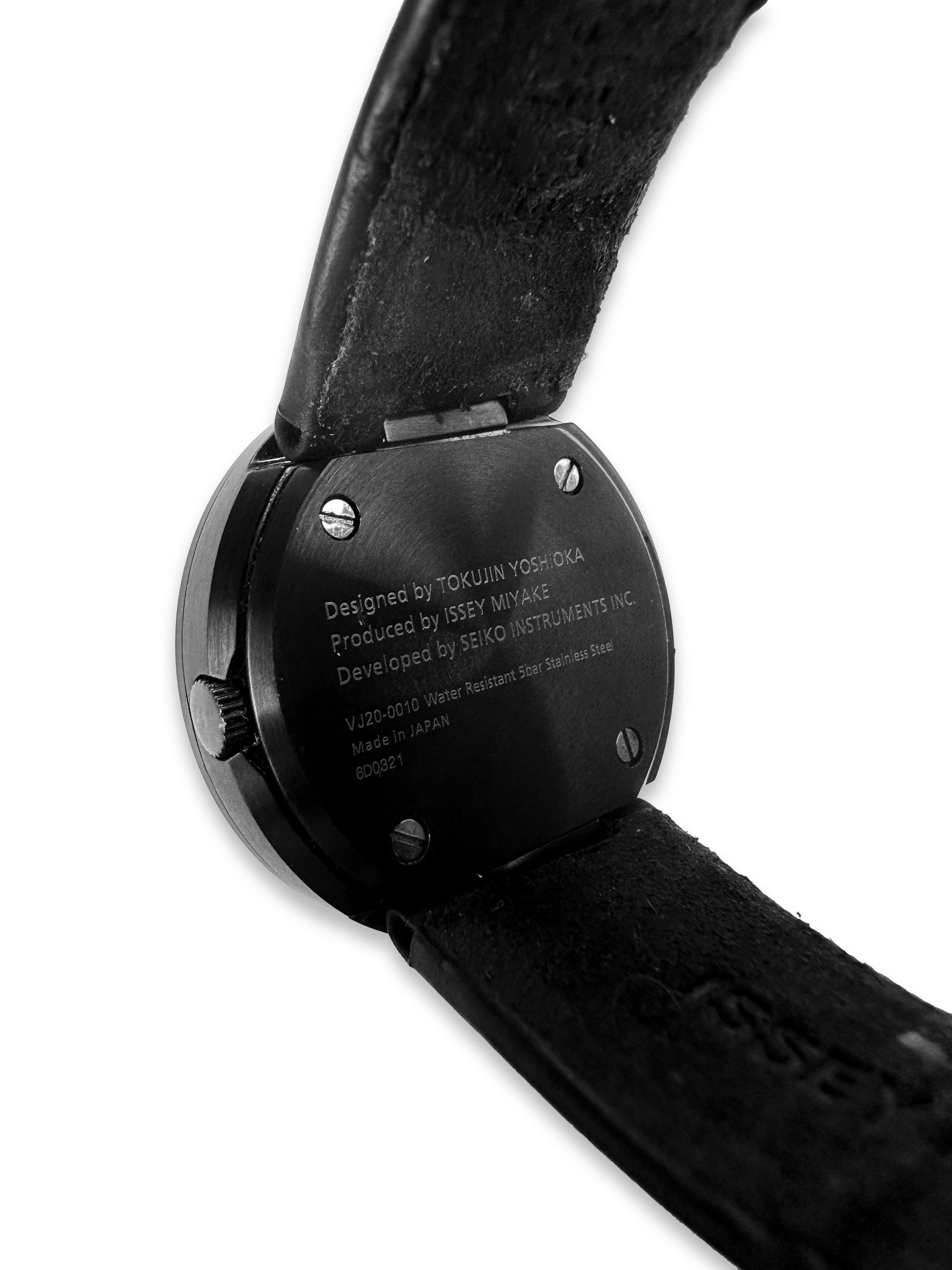 90s Issey Miyake TO SILAN001 Minimal Jet Black Watch