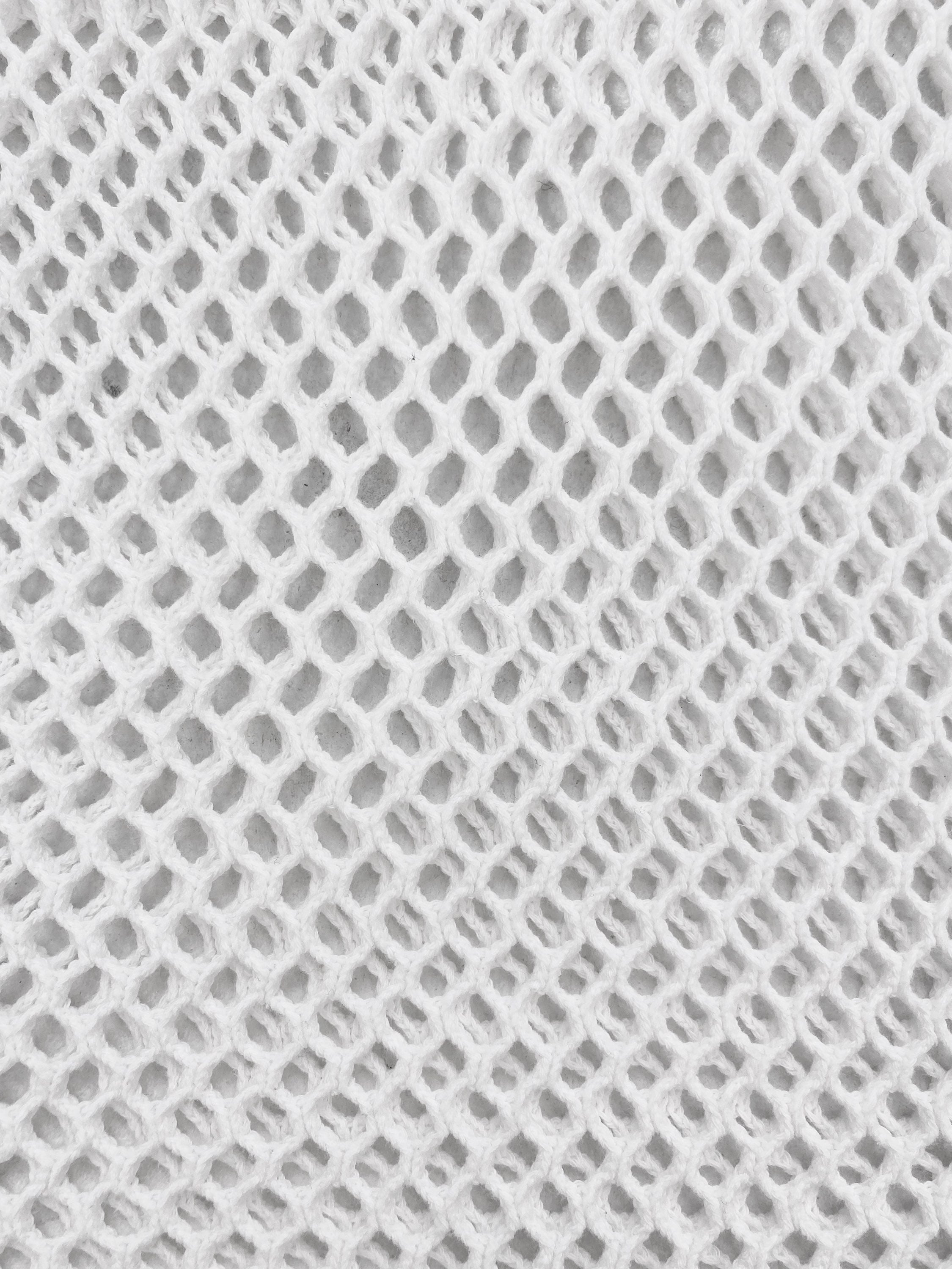 SS04 Number (N)ine Mesh Fishnet Raw Hem Tank Top