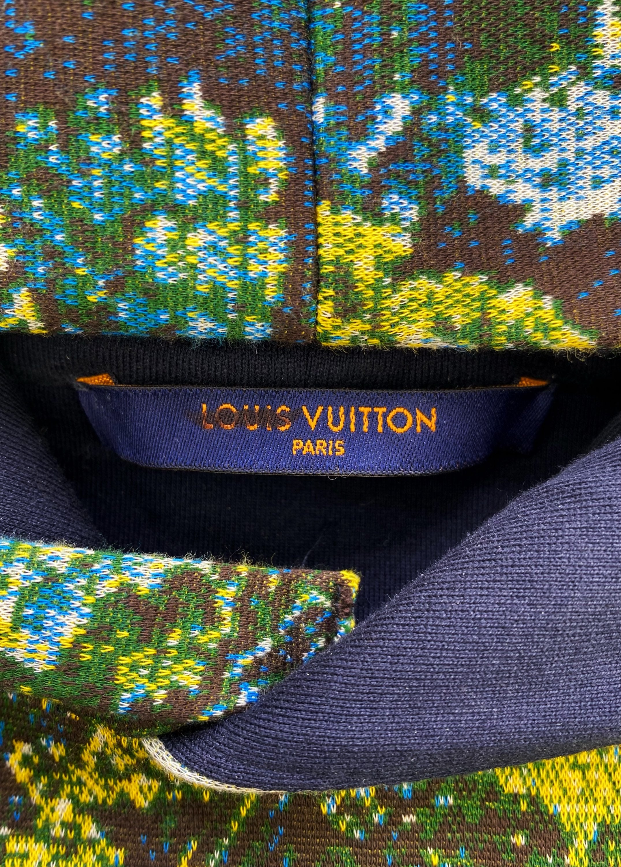 SS20 Louis Vuitton by Virgil Abloh Tapestry Jacquard 3D Cargo Hoodie