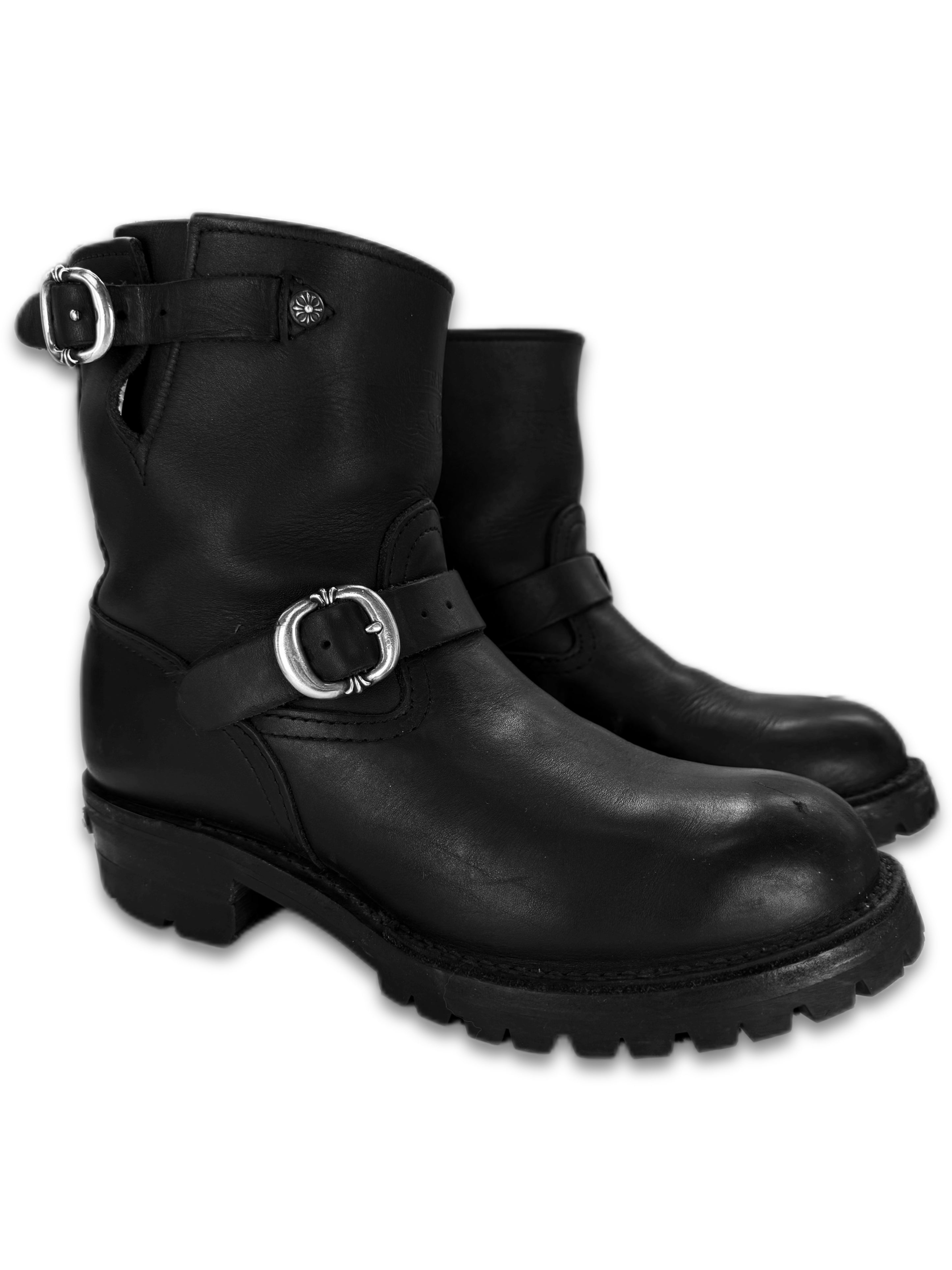 Chrome Hearts x Wesco ‘Cross’ Gunslinger Black Leather Boots