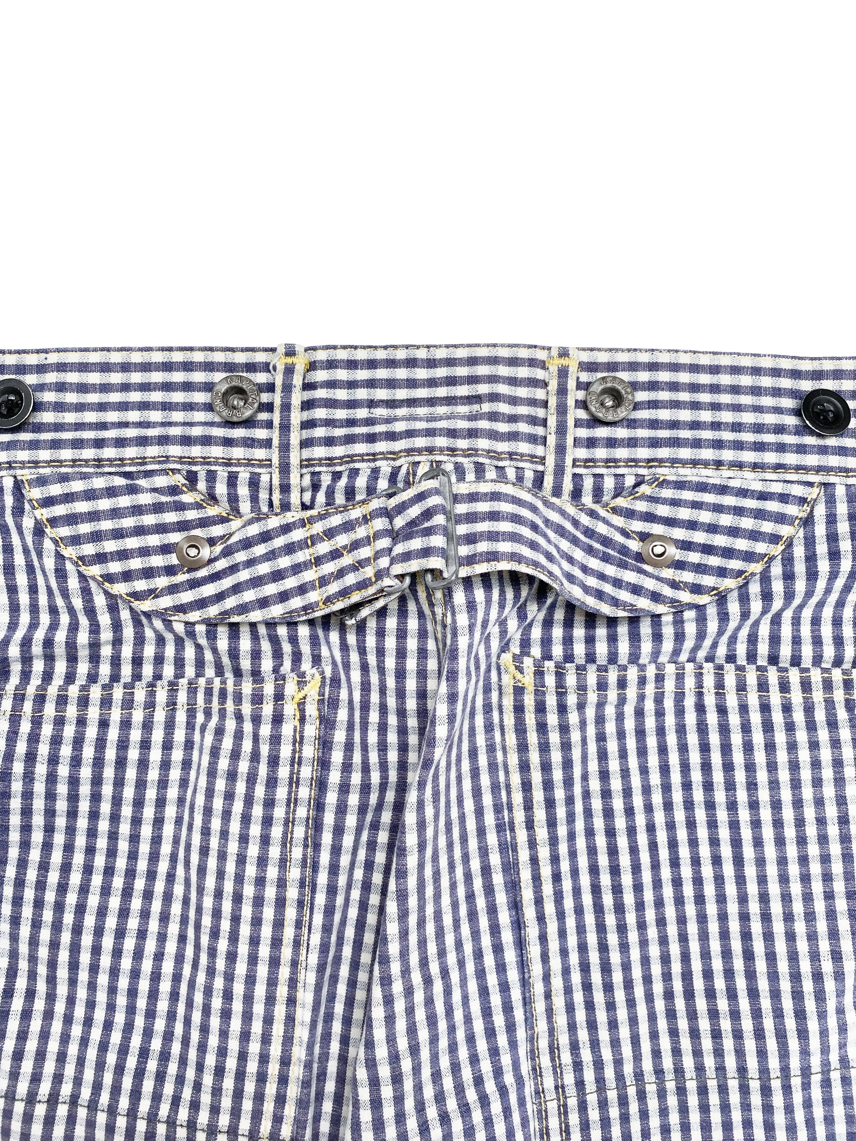 Kapital Carpenter Double Knee Checkered Back Buckle Pants