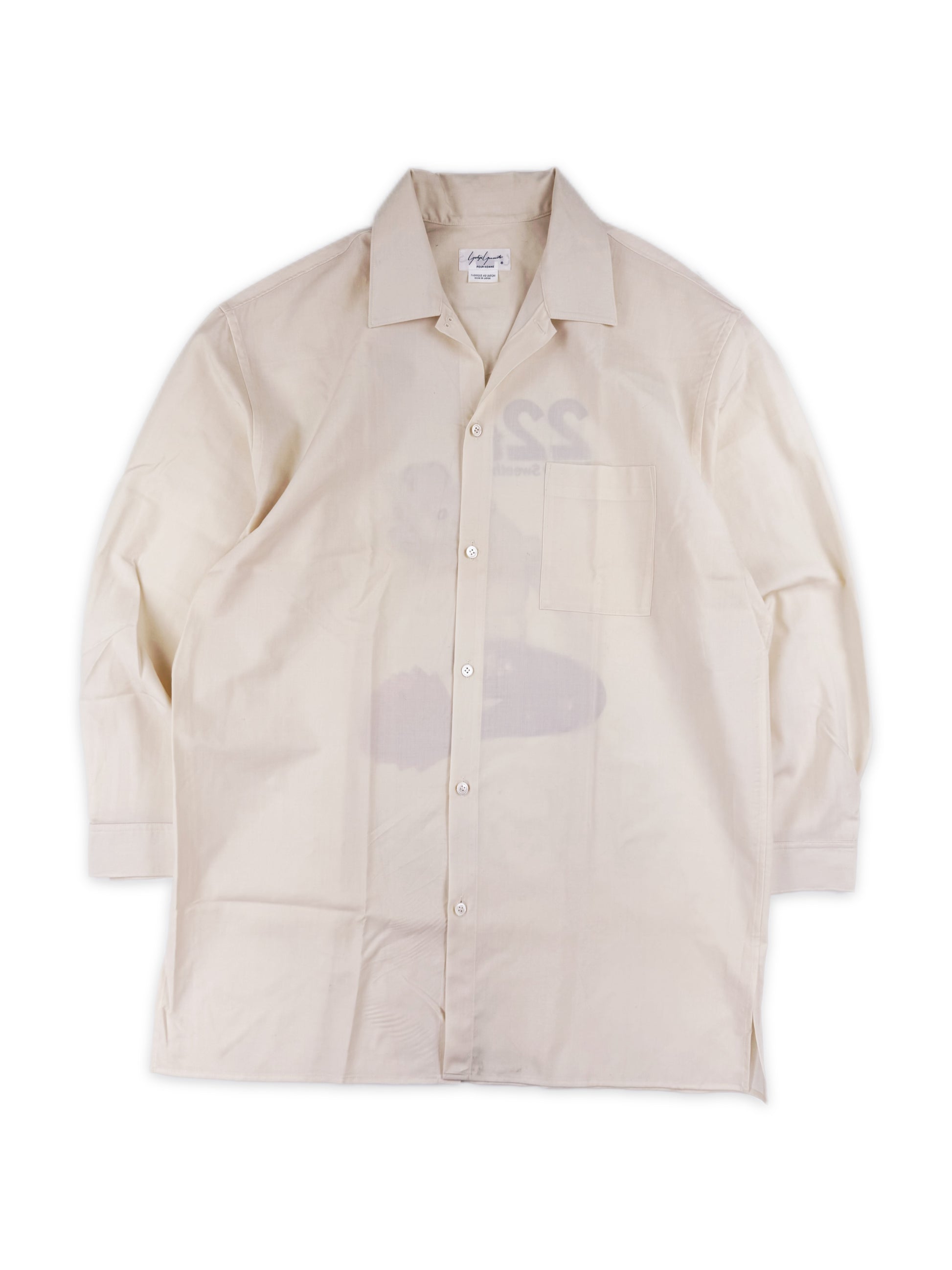 AW91 Yohji Yamamoto ‘22th Century Sweetheart’ Mermaid Pin Up Button Up Shirt