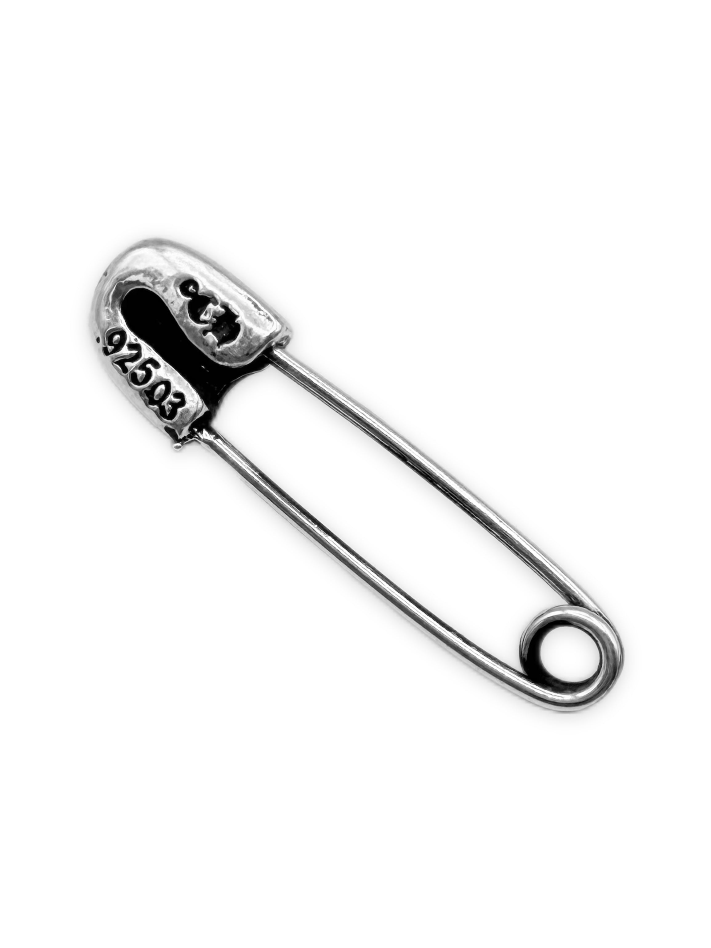 Chrome Hearts .925 Silver Etched Safety Pin