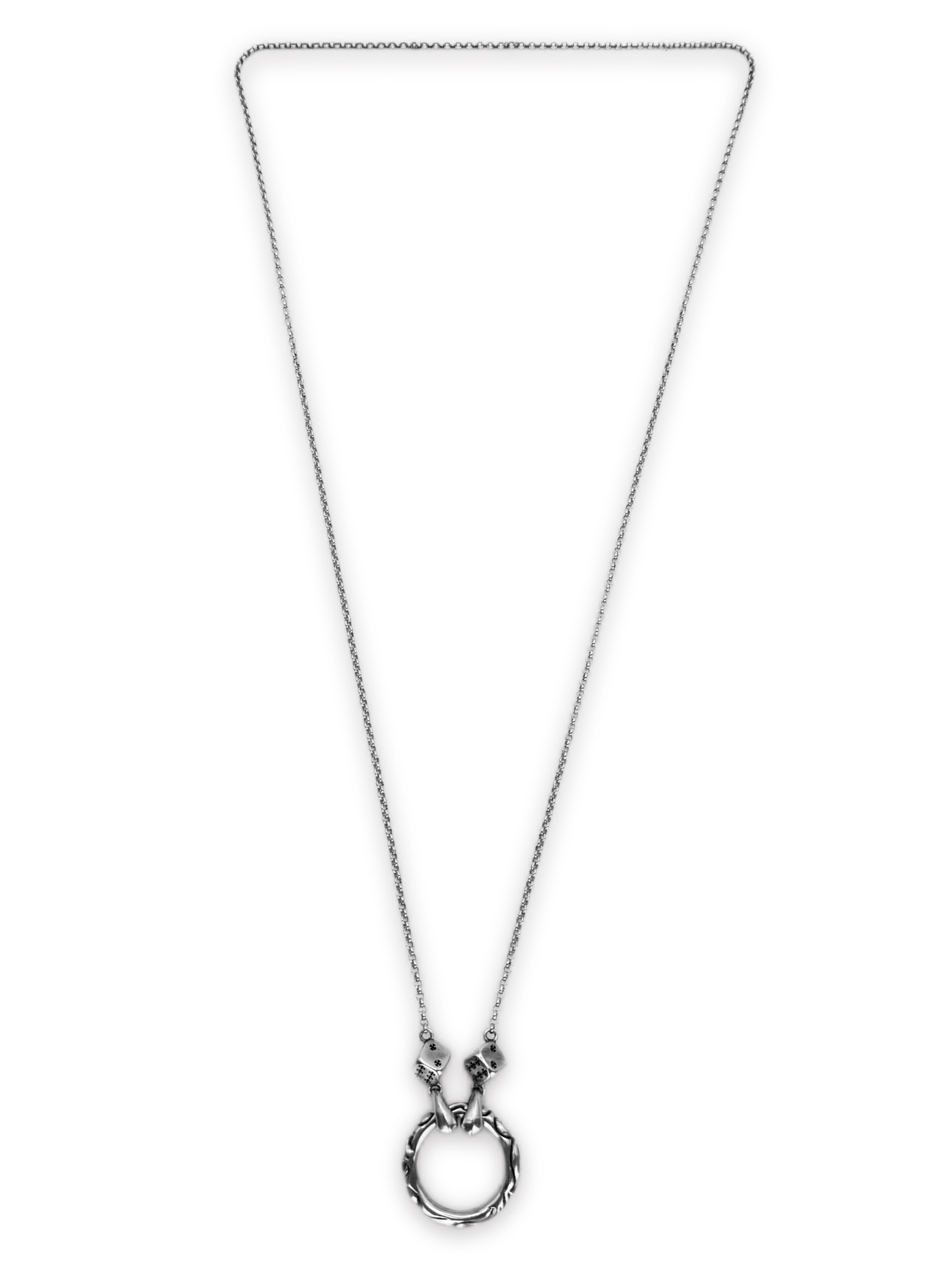 Chrome Hearts ‘Dice’ Eyewear Holder .925 Silver Necklace