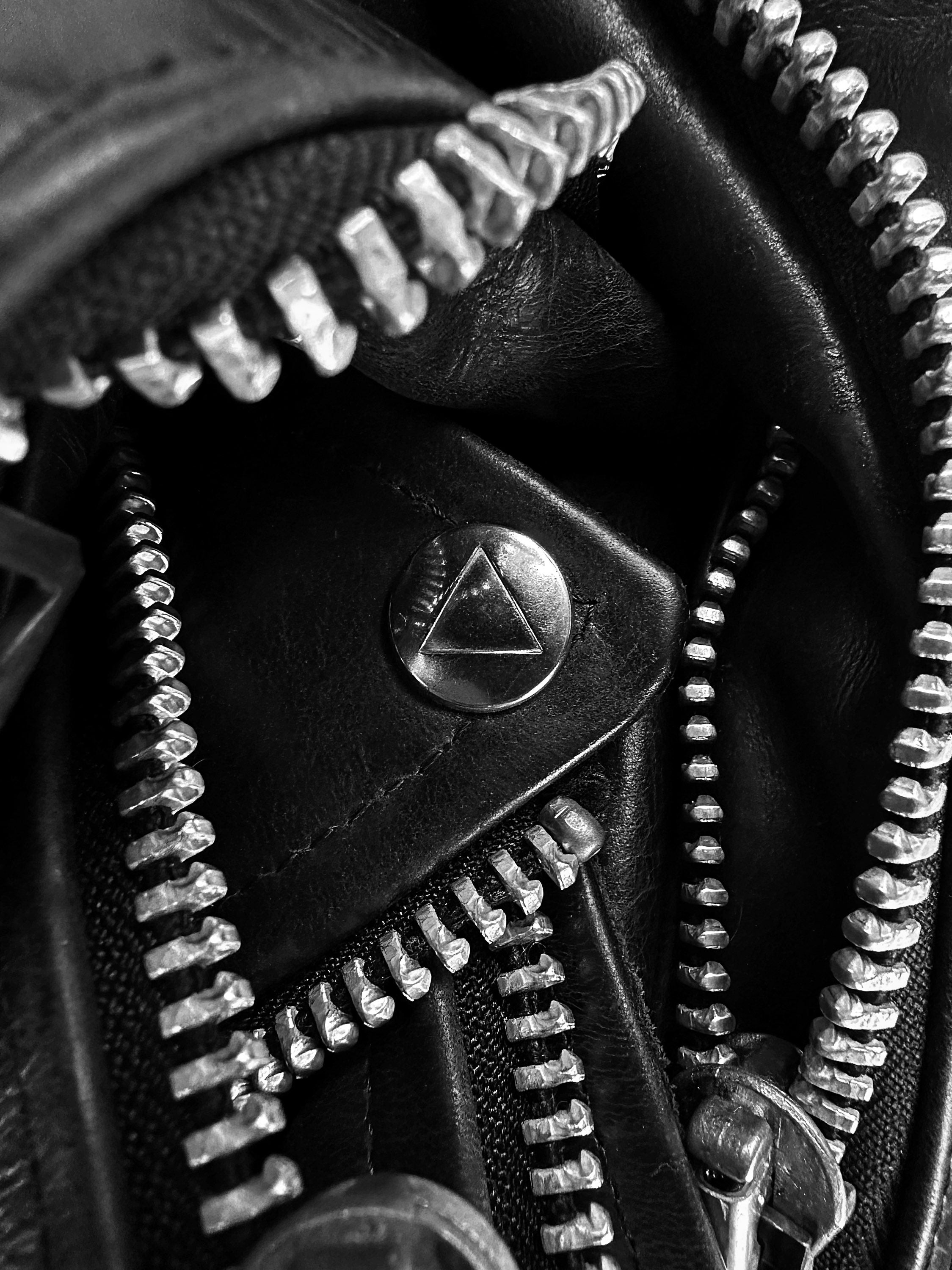 90s Y’s For Men ‘Perfecto’ Zip Black Leather Biker Jacket