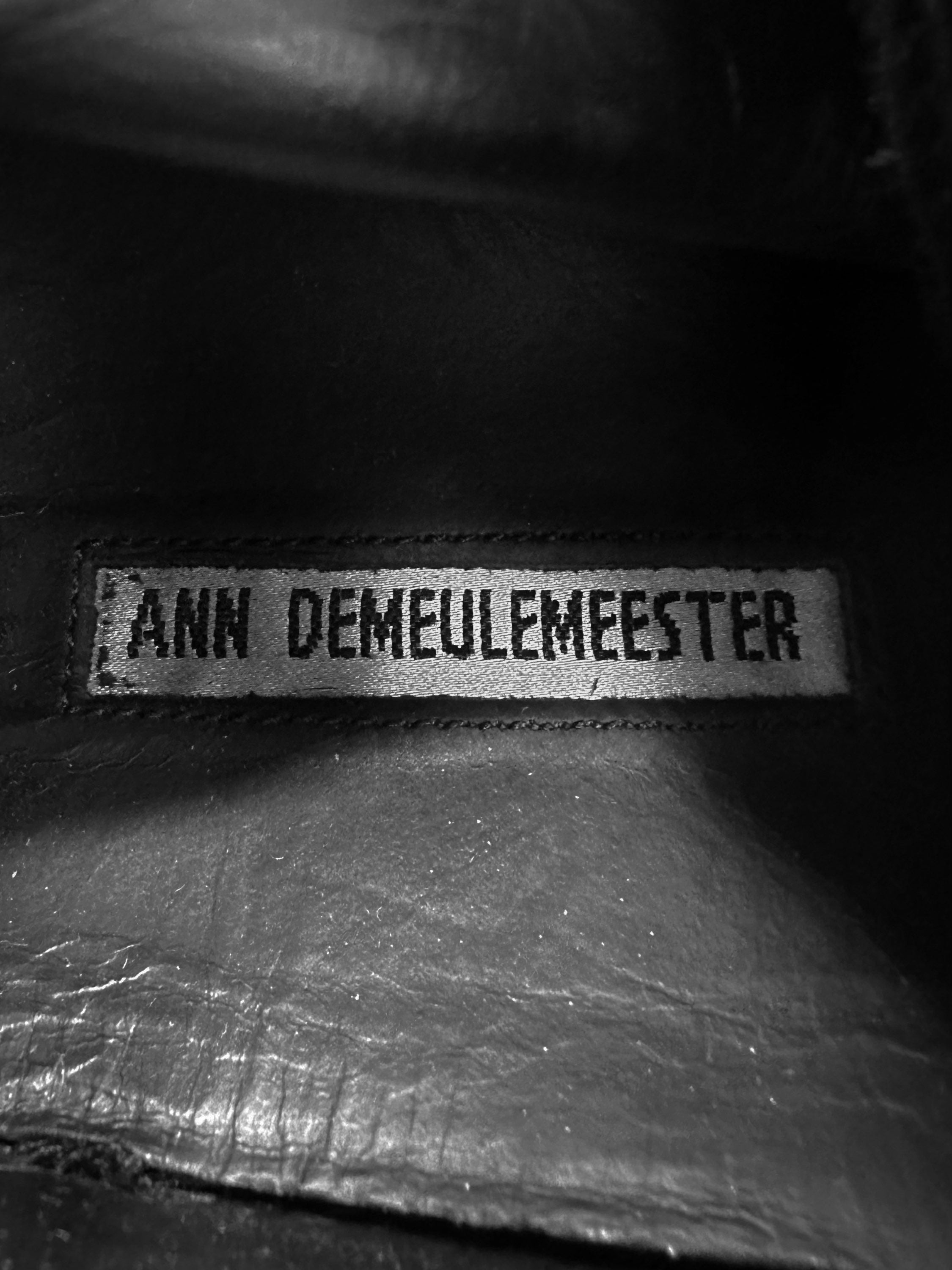 00s Ann Demeulemeester ‘Asymmetric’ Side-zip Black Boots