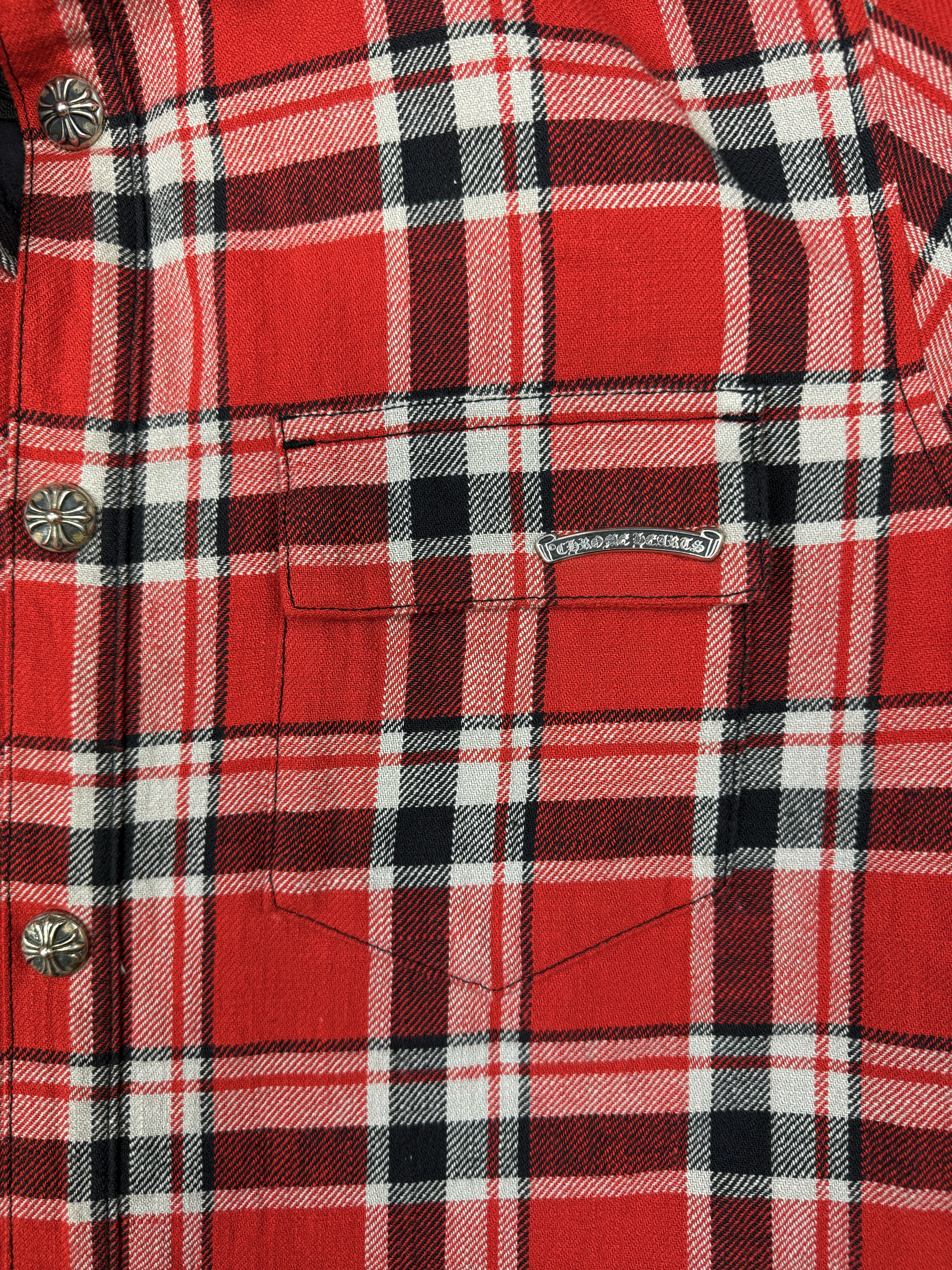 Chrome Hearts Workdog Red Checkered Pocket Padded Work Jacket