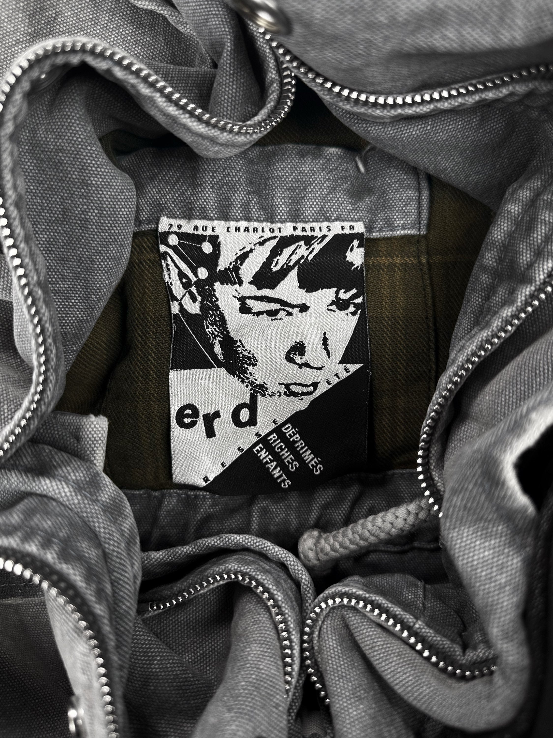 SS23 Enfants Riches Deprimes ‘Duster’ Grey Denim Graphic Jacket