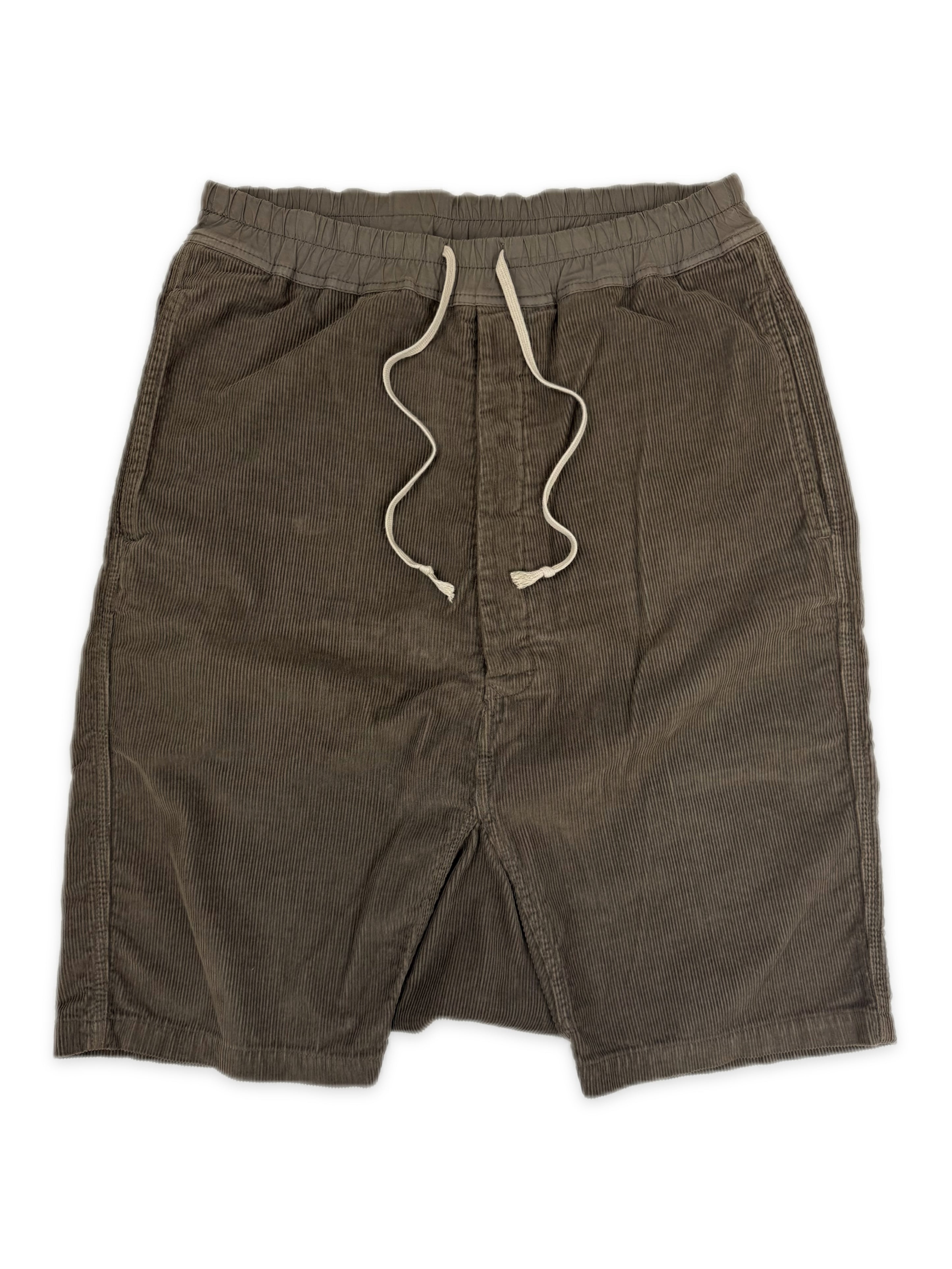 AW13 Rick Owens Corduroy Drop Crotch Shorts