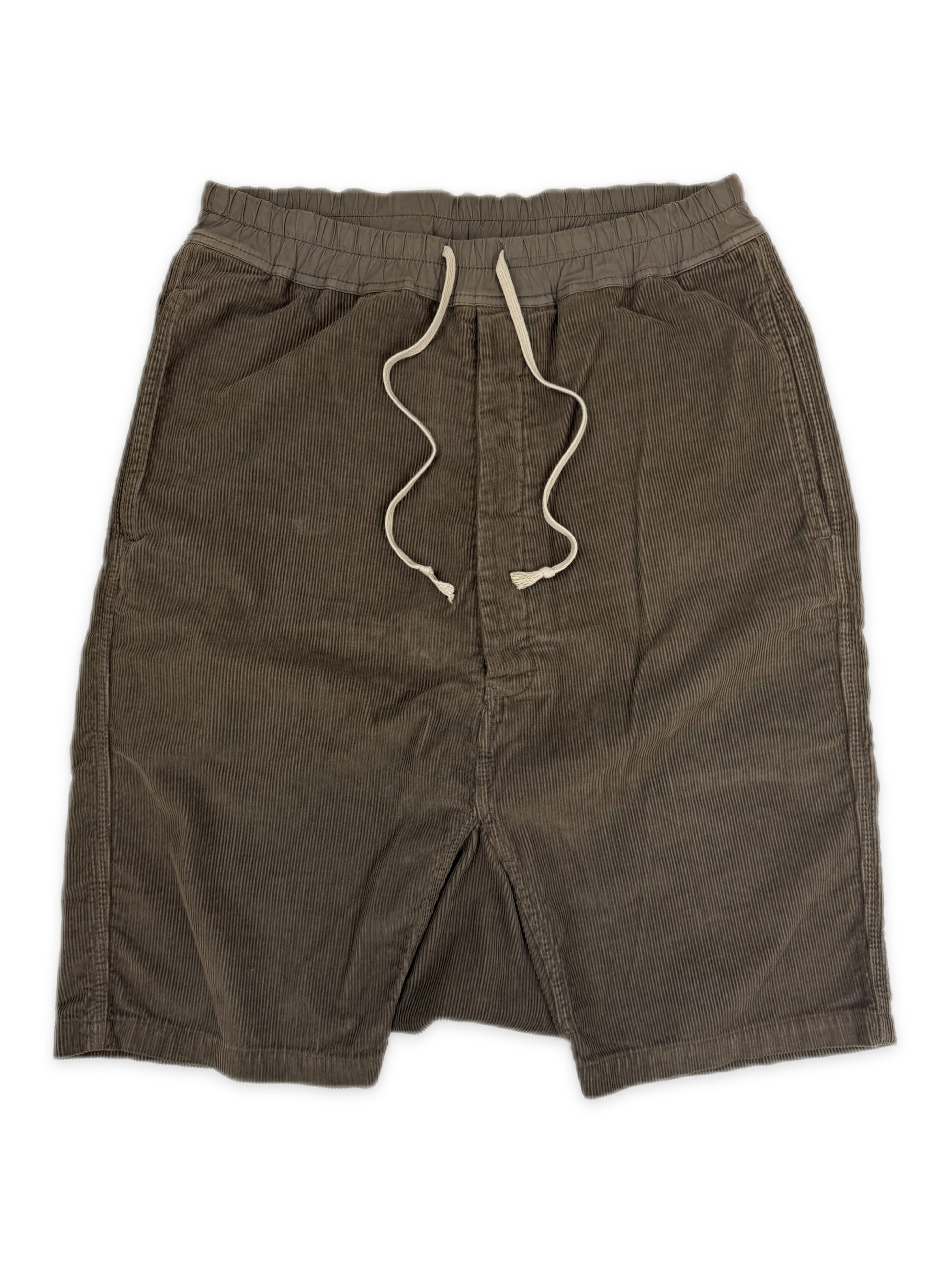 AW13 Rick Owens Corduroy Drop Crotch Shorts