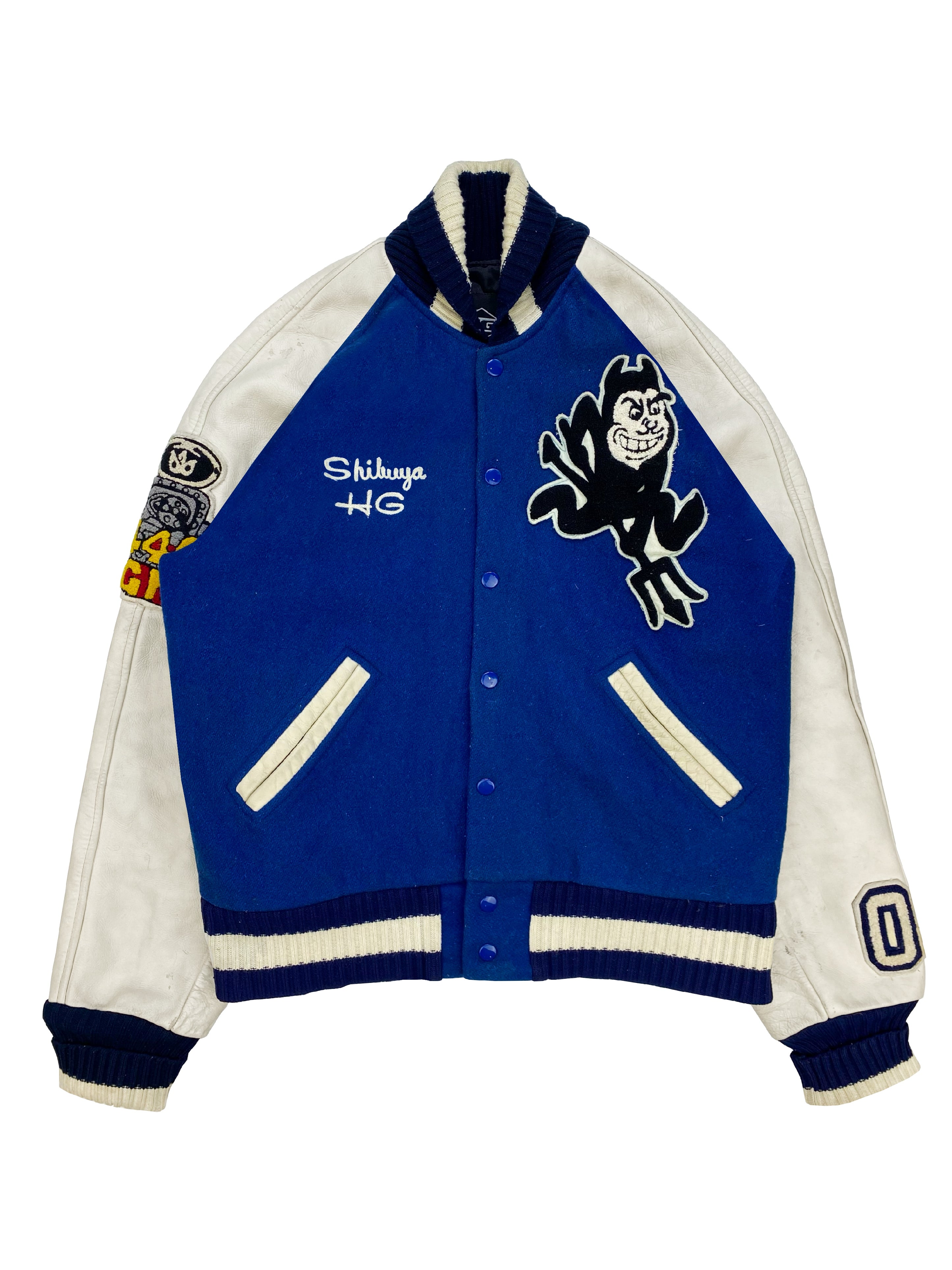 Hysteric Glamour “Shibuya” Devil Chenille Patched Varsity Jacket