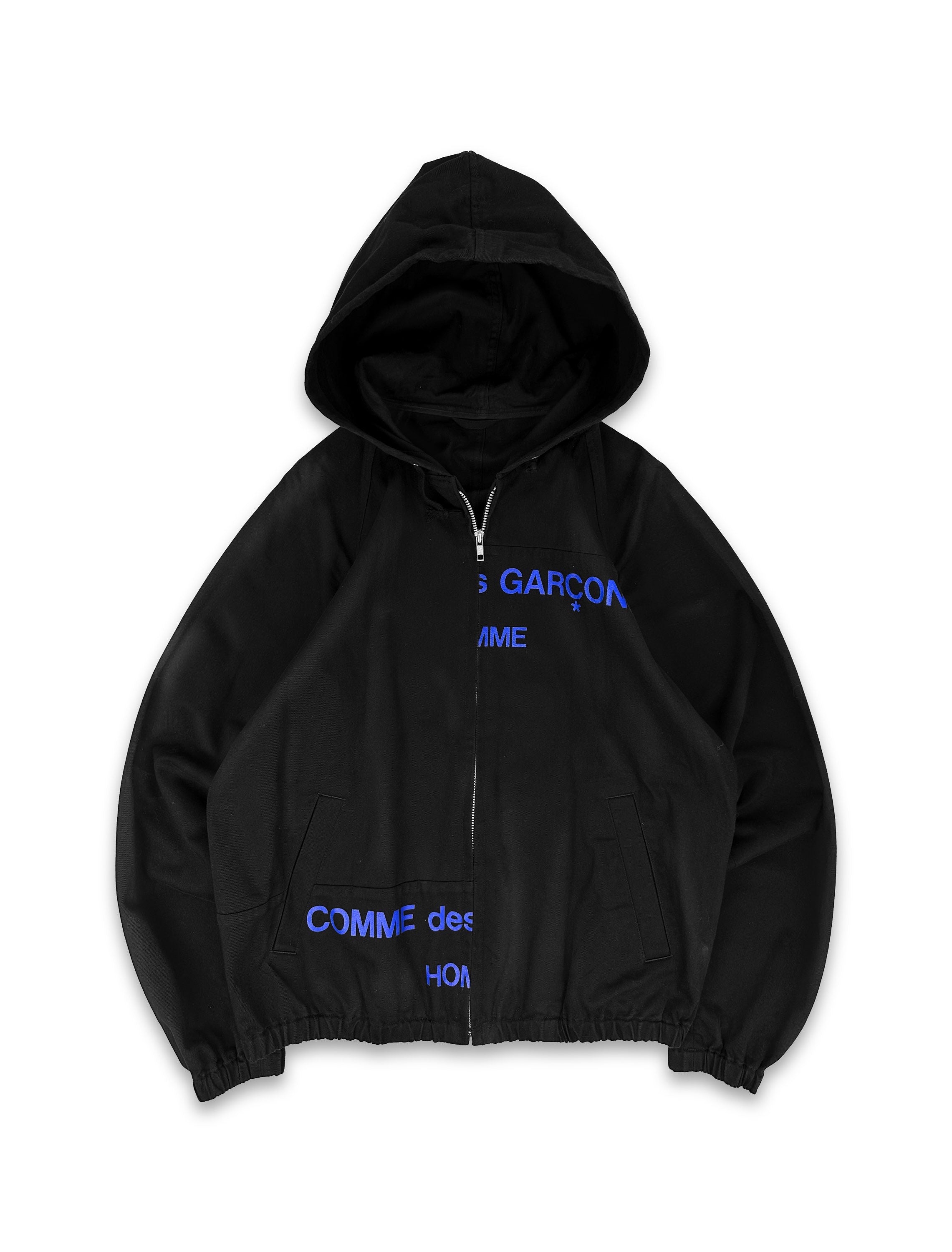 AW01 Comme des Garçons ‘Split’ Logo Hooded Work Jacket