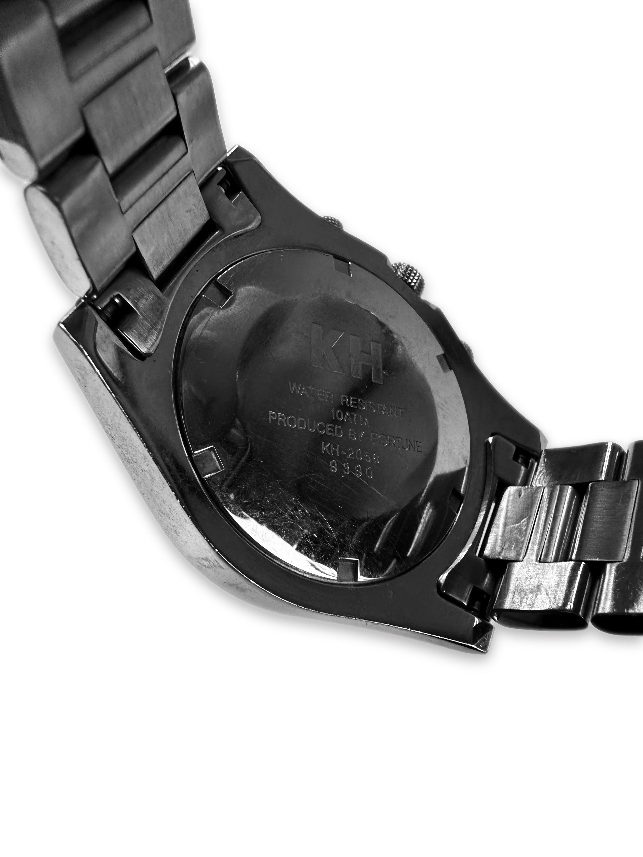 Katharine Hamnett Blue Dial Silver Band Chronograph Watch