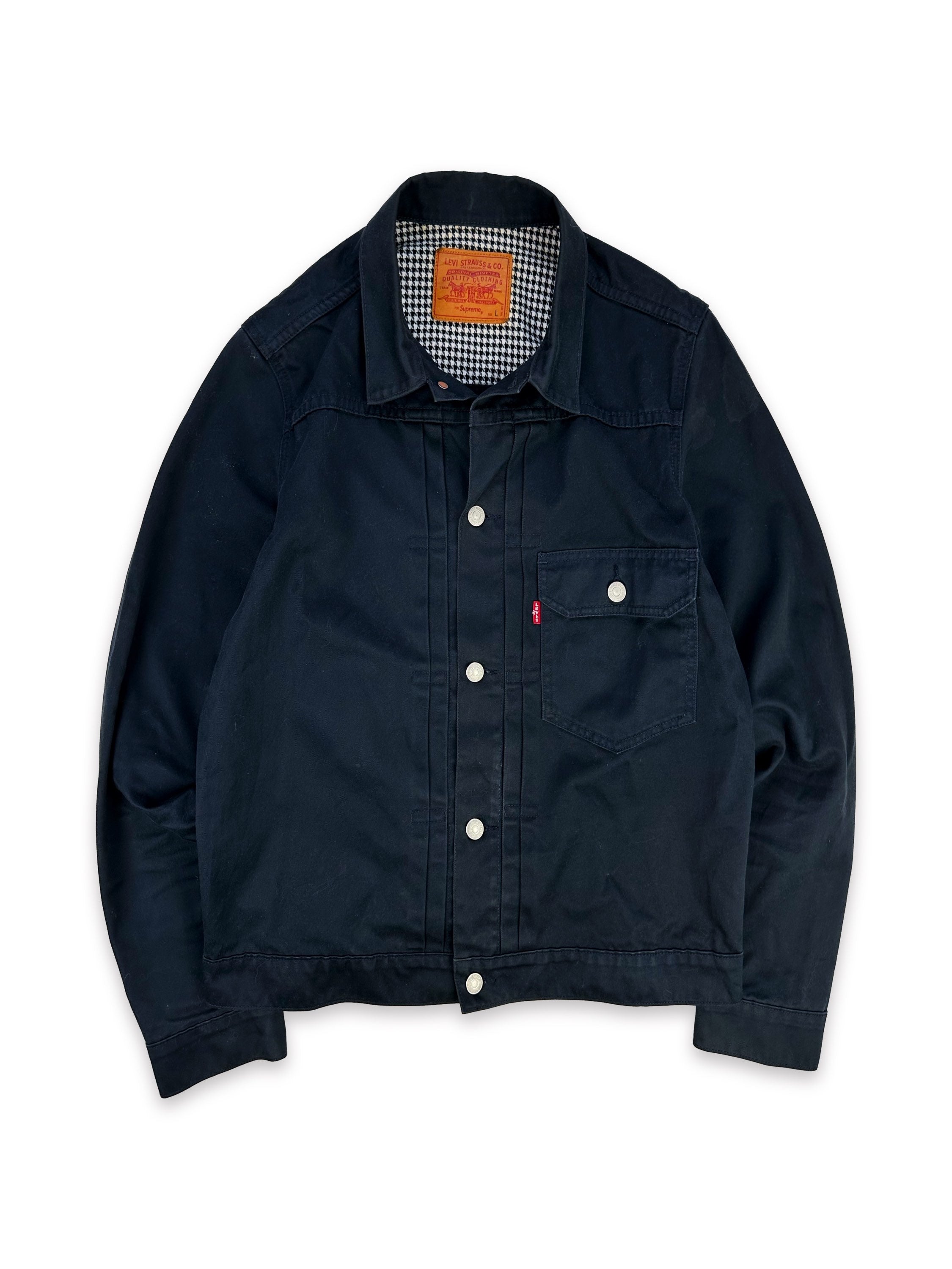 2011 Supreme x Levi’s Type 1 Navy Blue Canvas Trucker Jacket