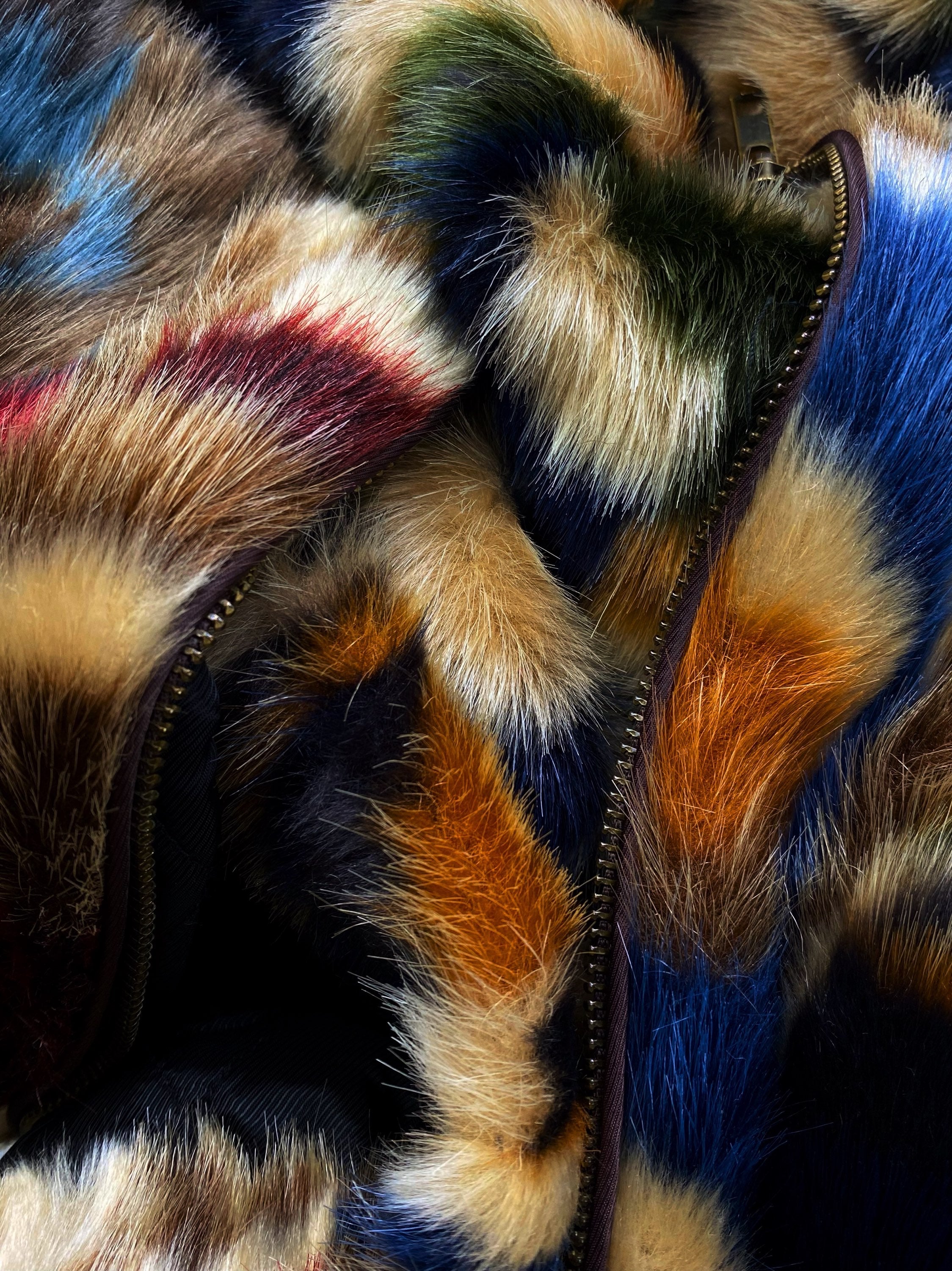 FW22 Supreme ‘3M’ Faux Fur Multicoloured Thinsulate Bomber Jacket