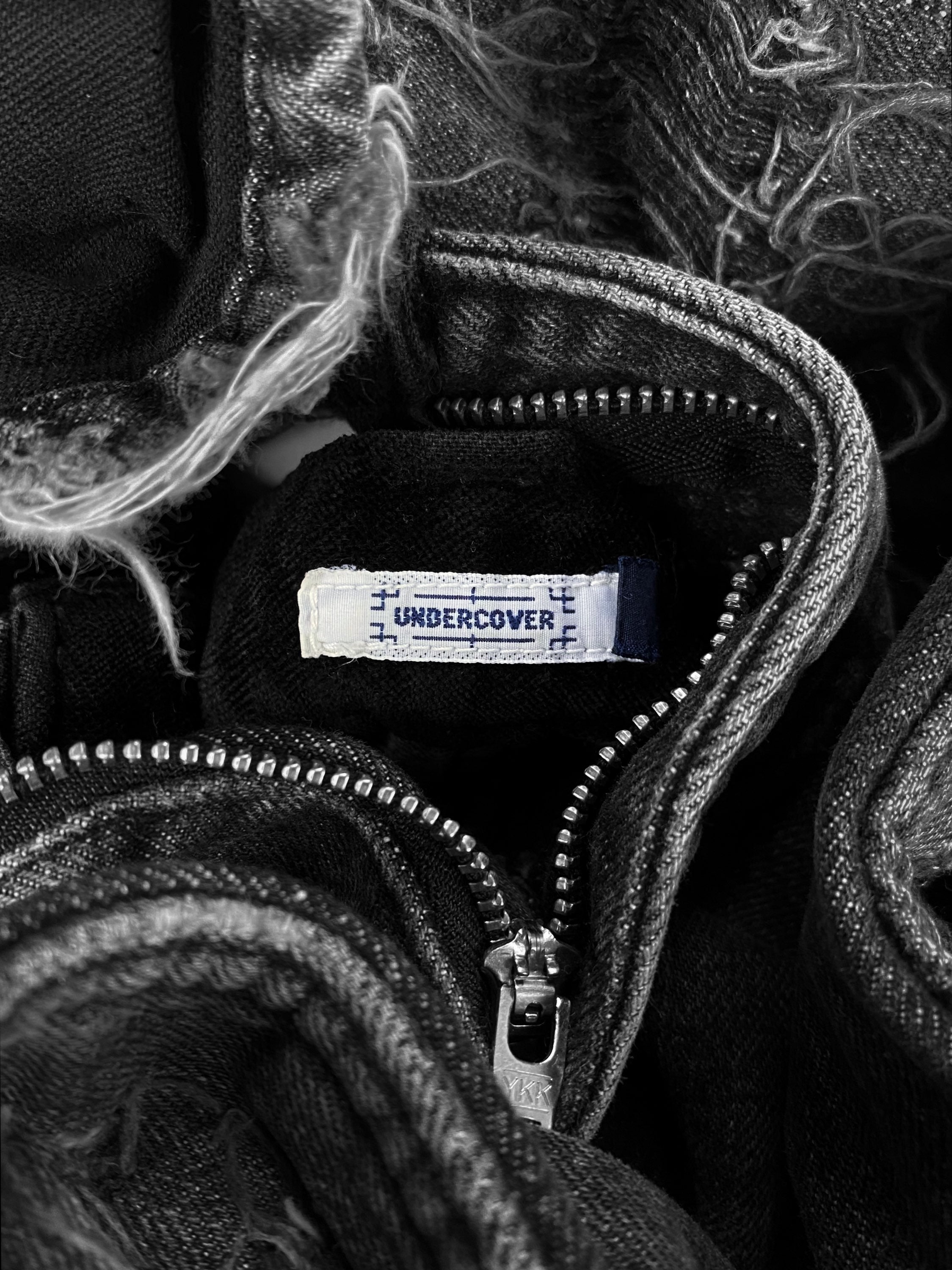 AW02 Undercover ‘Witches Cell’ Velvet Distressed Crash Denim