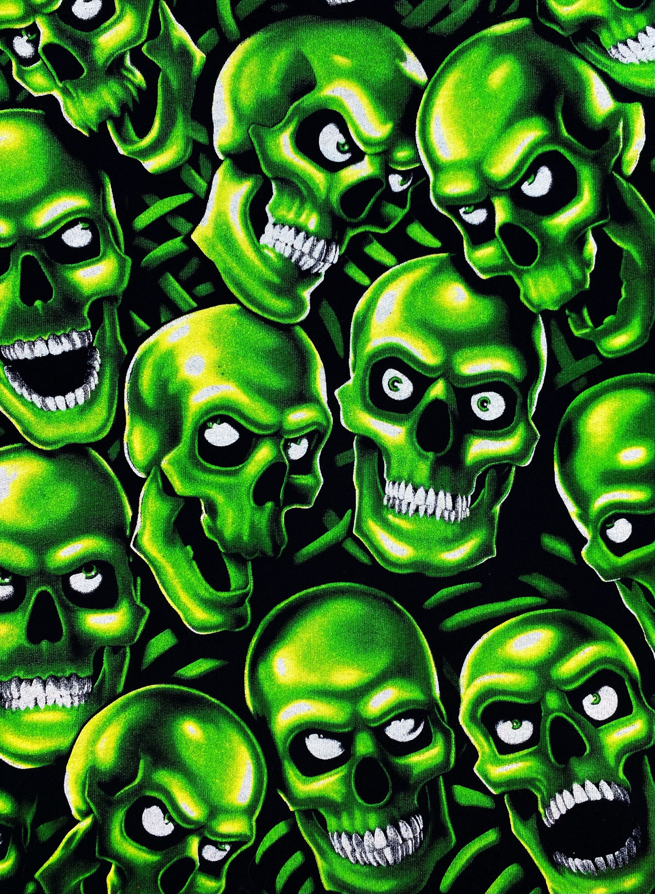 SS18 Supreme ‘Skull Pile’ Phosphorescent Full Print Hoodie