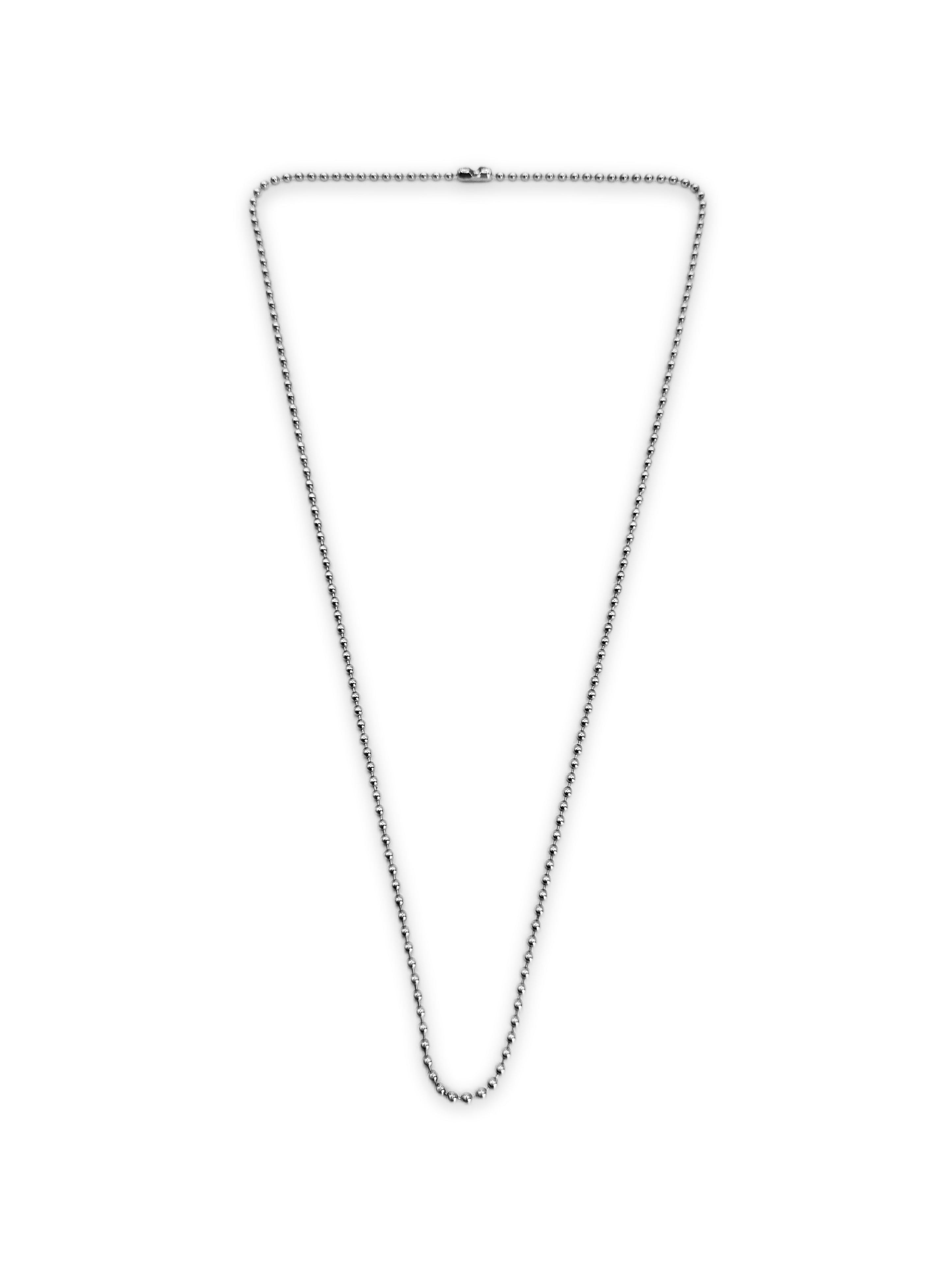 Chrome Hearts .925 Silver 20 in Ball Chain Necklace