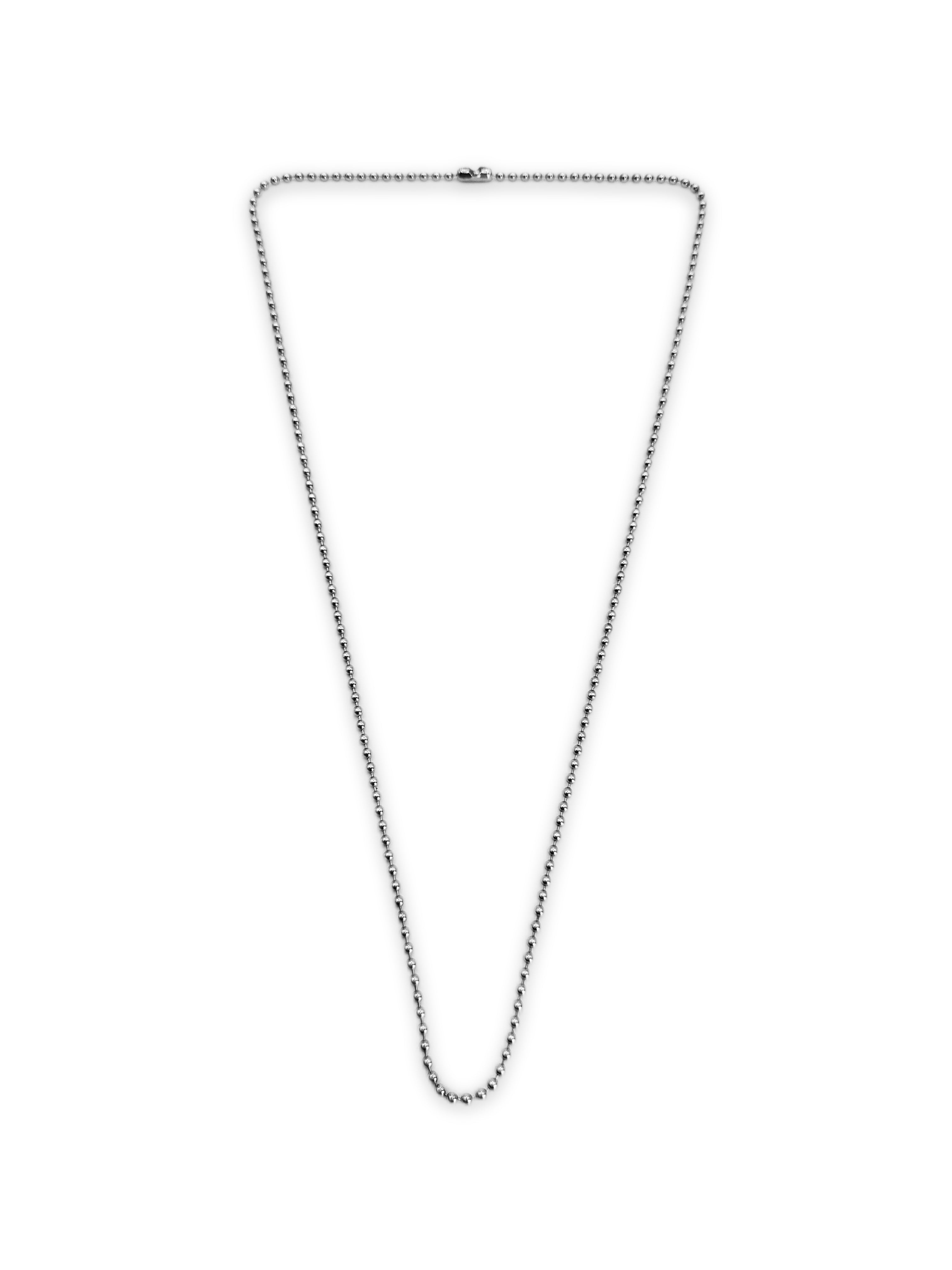 Chrome Hearts .925 Silver 20 in Ball Chain Necklace