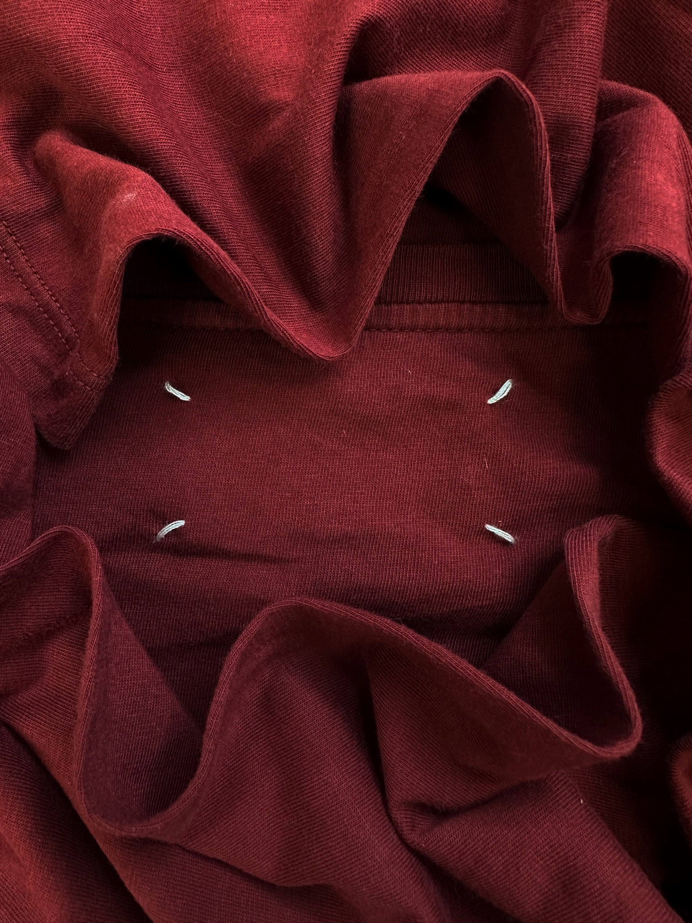 AW15 Maison Margiela Red Four Stitch Long Sleeve Shirt