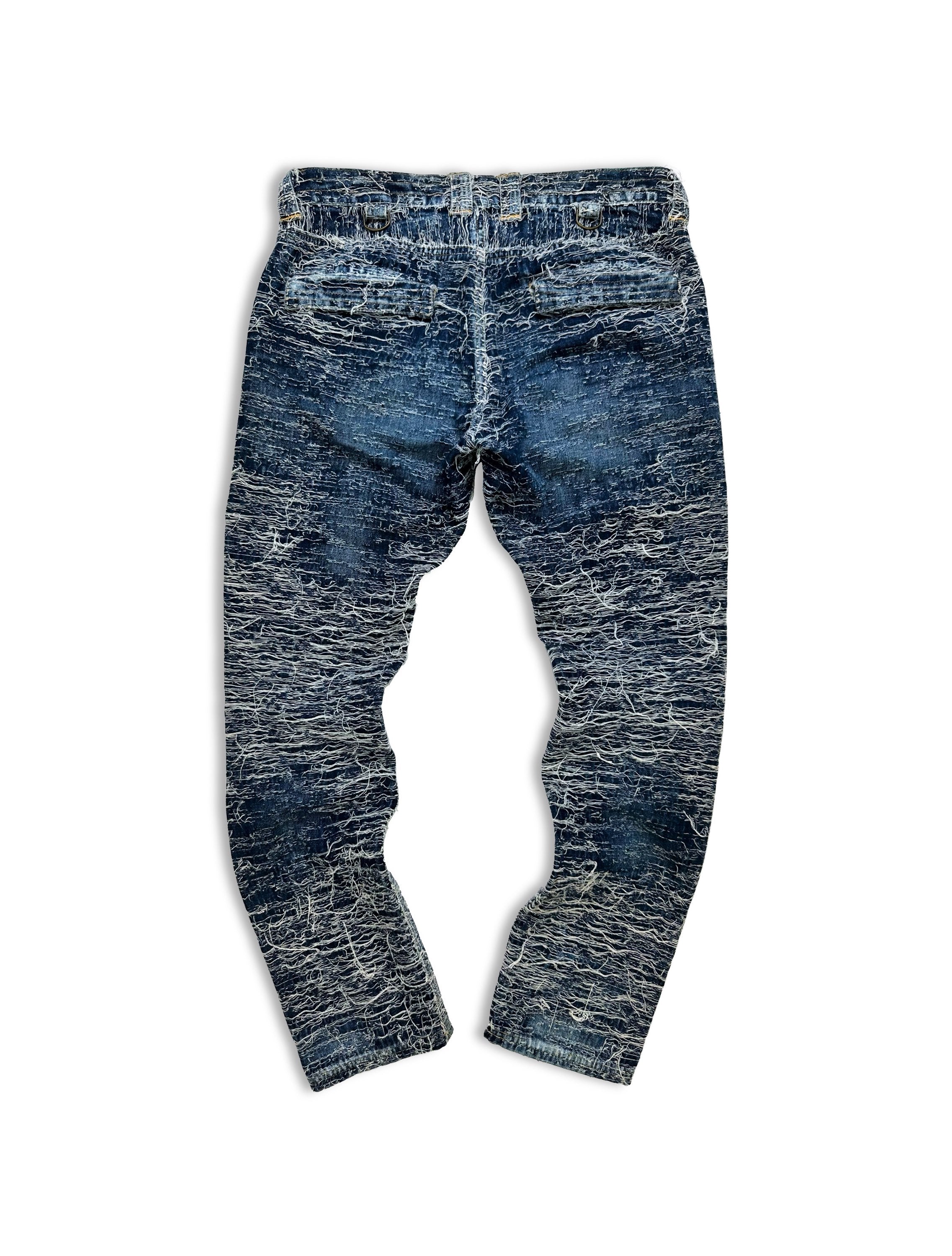 AW15 Blackmeans Artisanal ‘Boro’ Thrashed Blue Denim
