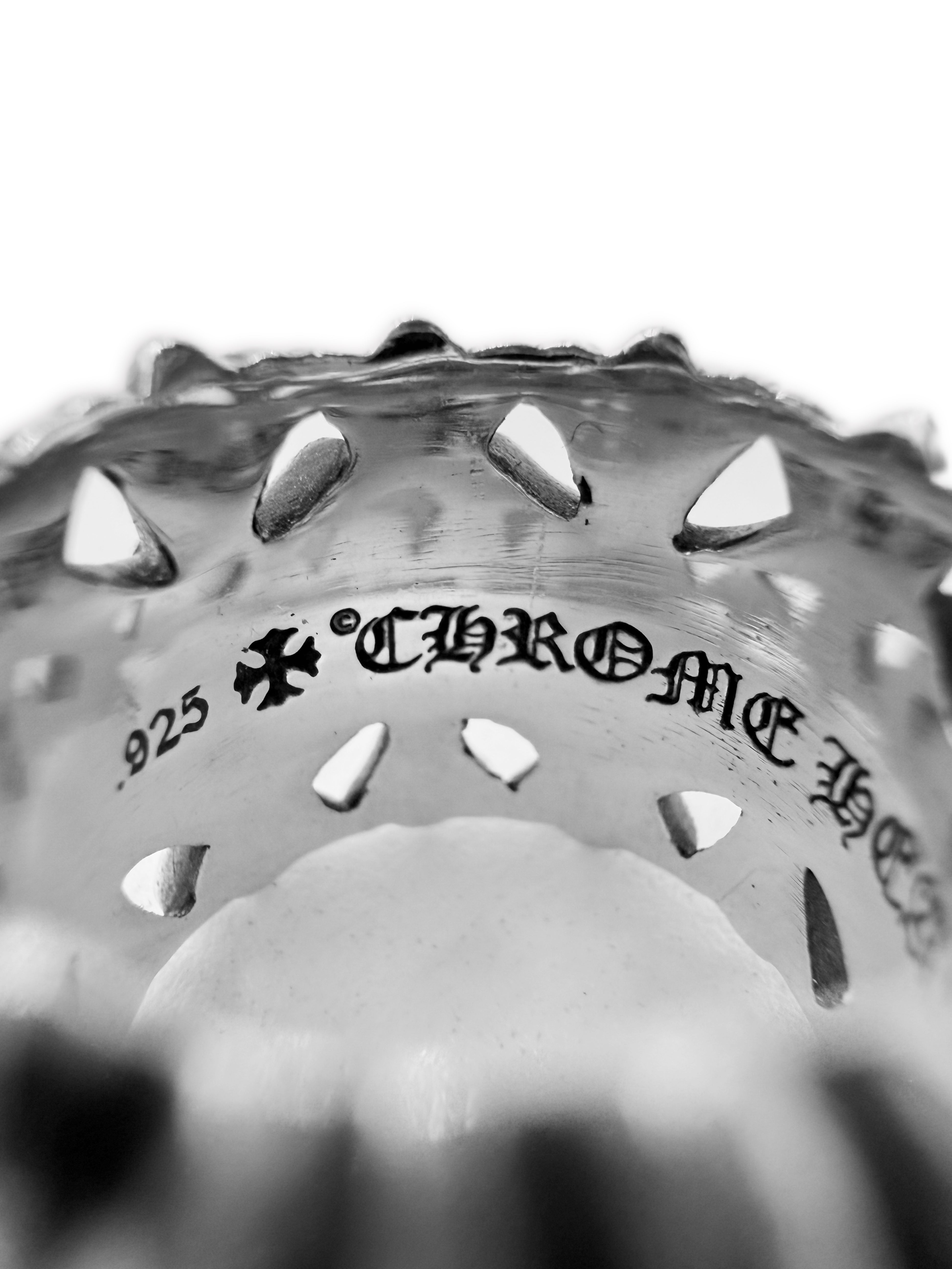 Chrome Hearts Cemetery Cross .925 Silver Ring