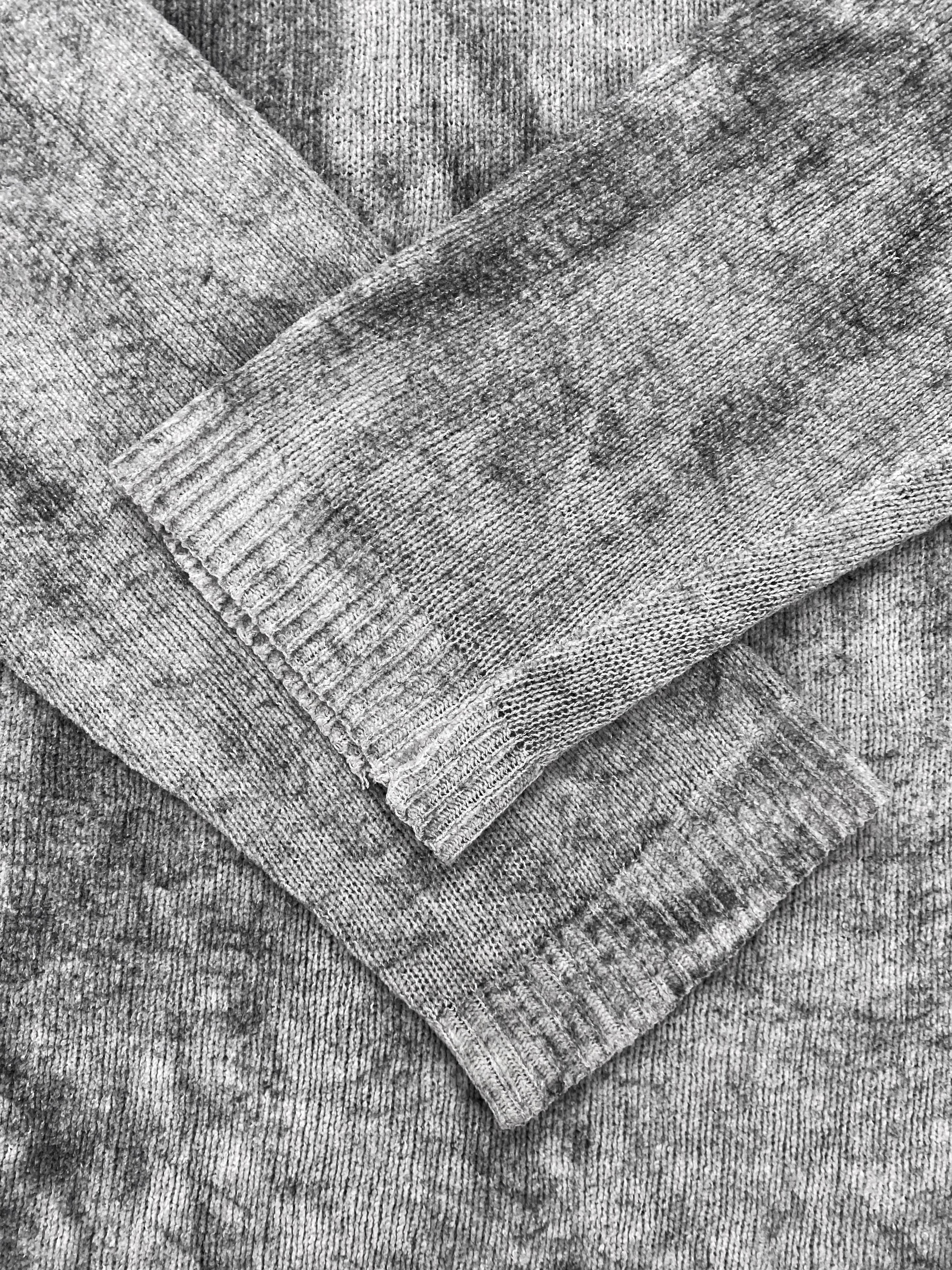 Issey Miyake Abstract Pattern Raglan Knitted Turtleneck