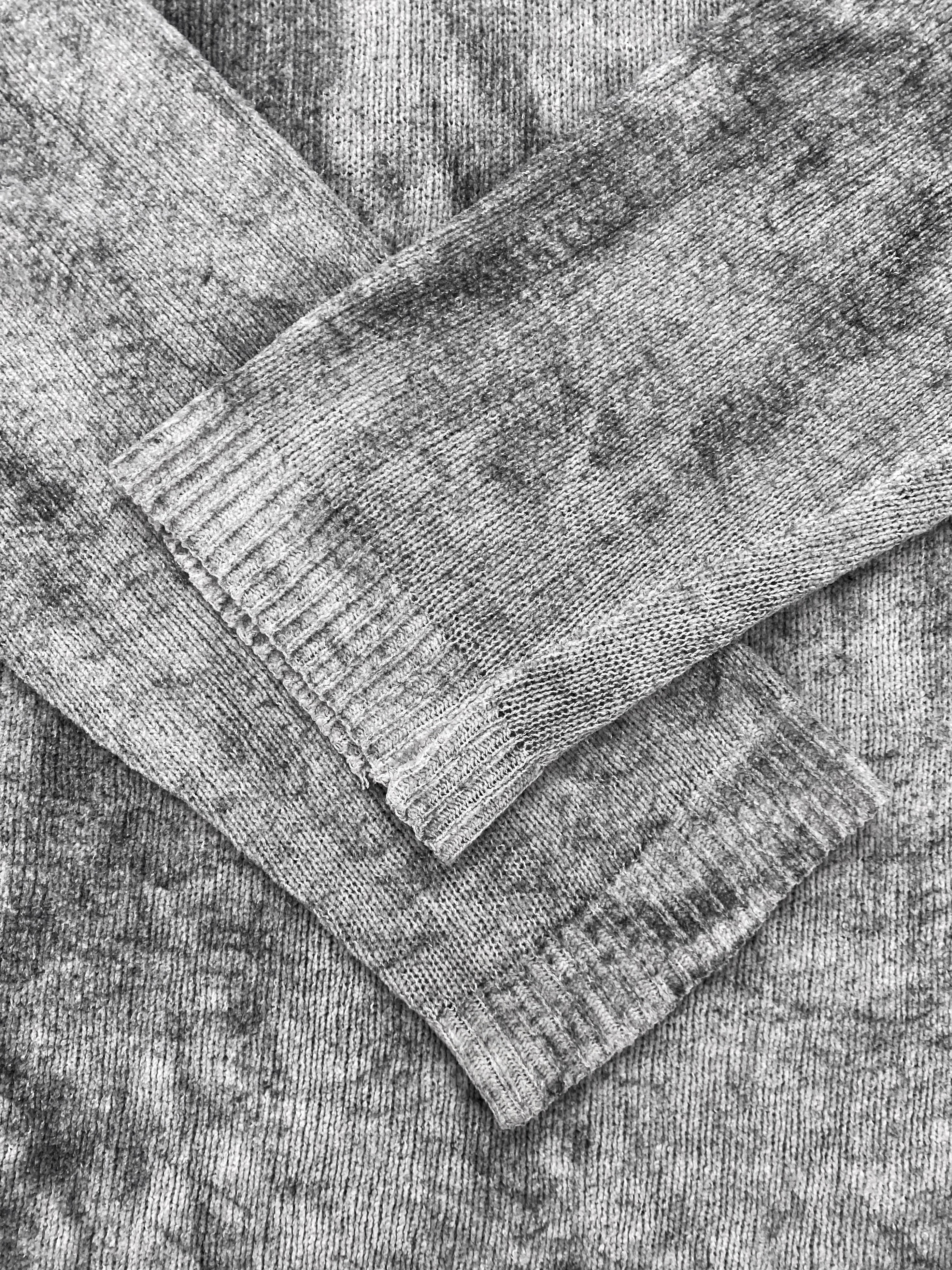 Issey Miyake Abstract Pattern Raglan Knitted Turtleneck