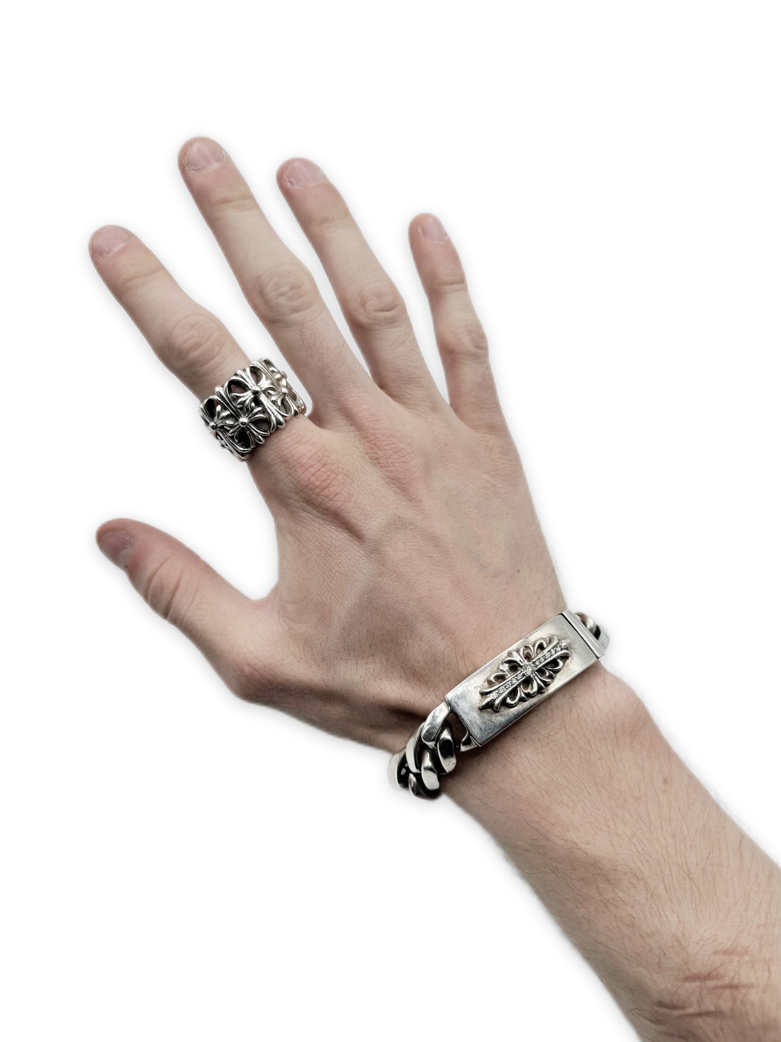 Chrome Hearts Cemetery .925 Silver Etched Ring