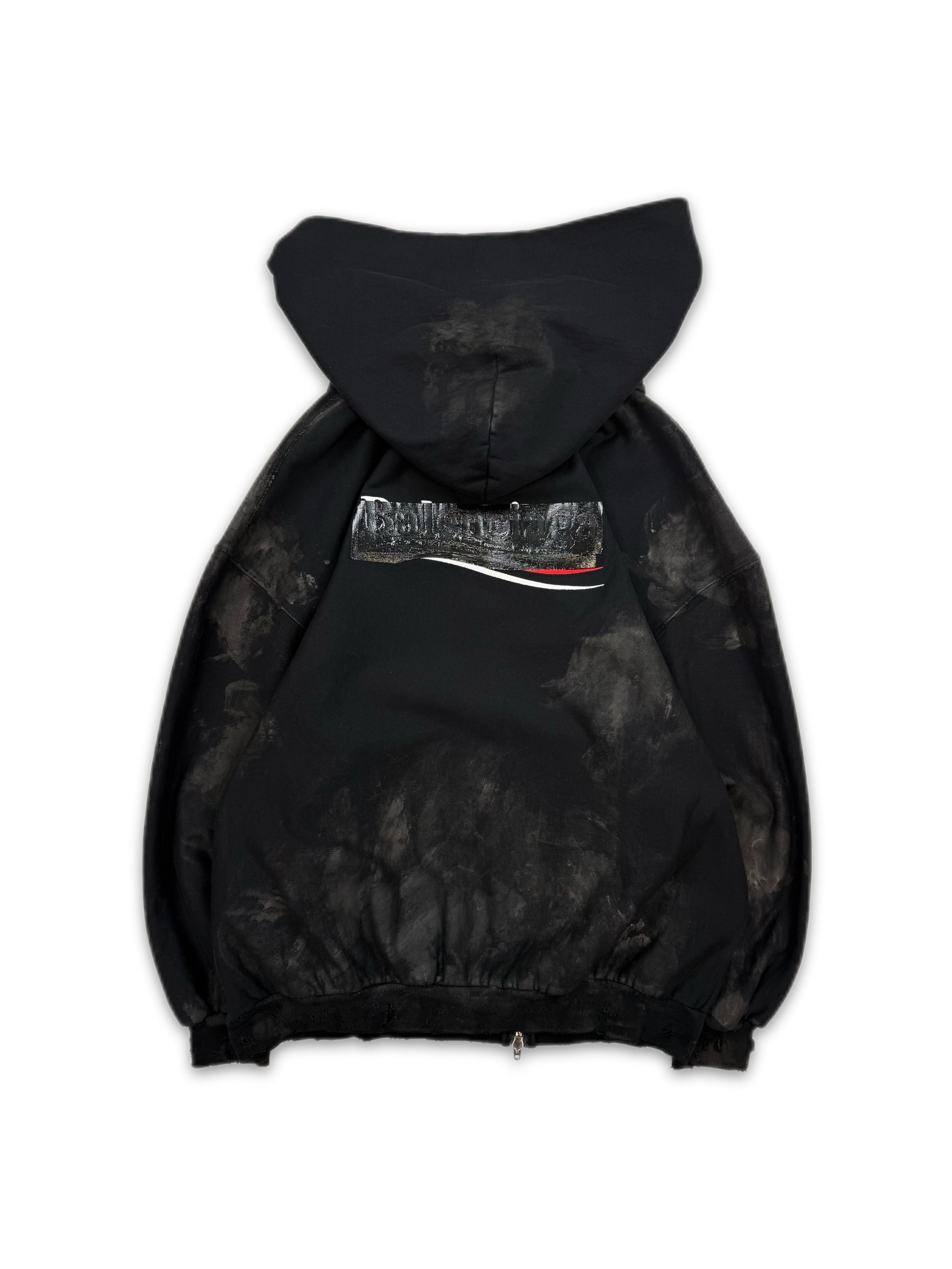 AW22 Balenciaga Mud Show ‘Gaffer’ Tape Zip-up Campaign Hoodie