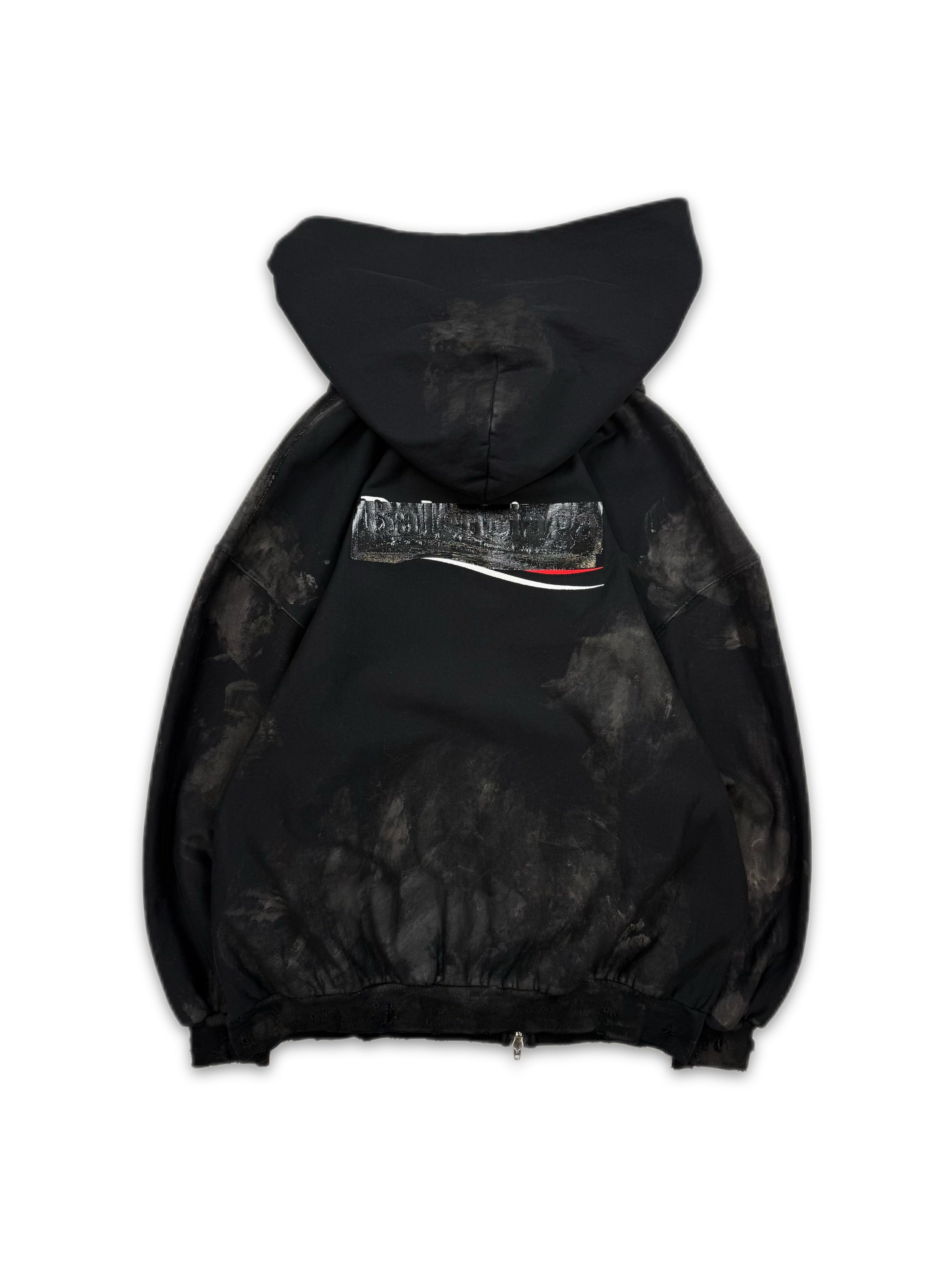 AW22 Balenciaga Mud Show ‘Gaffer’ Tape Zip-up Campaign Hoodie