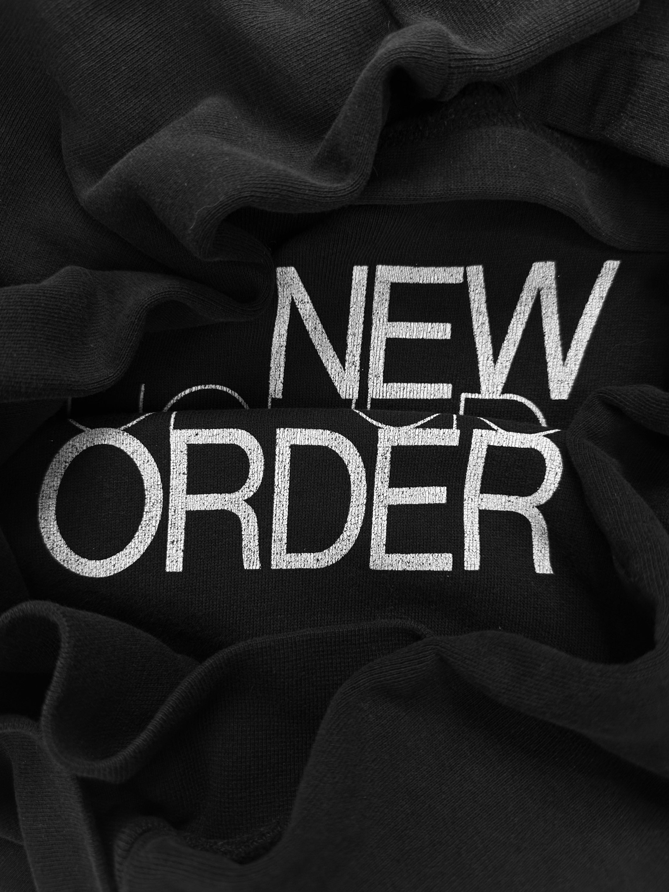 AW03 Raf Simons ‘New Order’ Hand of God Black Graphic Hoodie