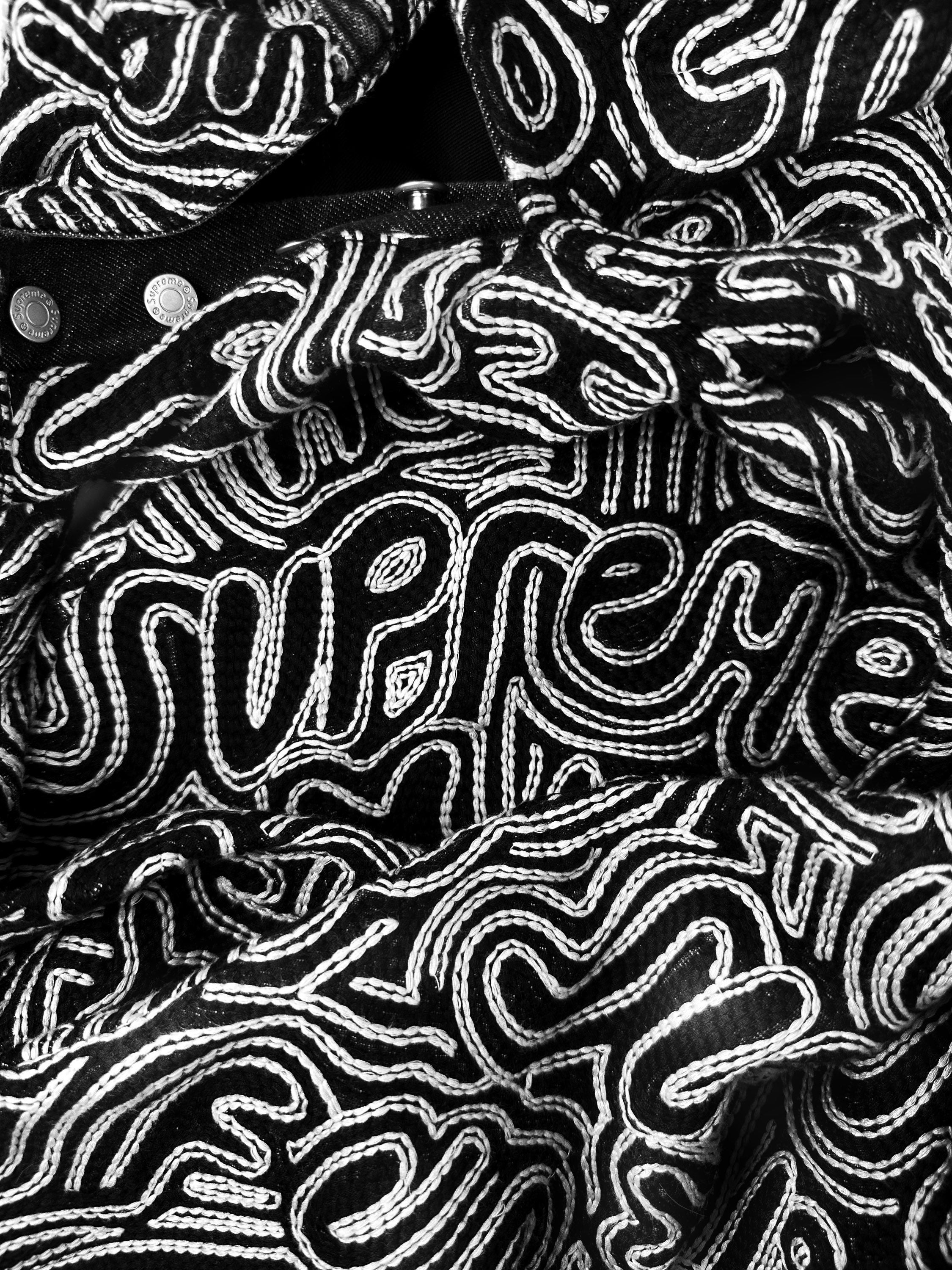 SS22 Supreme x Raúl de Nieves ‘Chainstitch’ 14oz Embroidered Denim