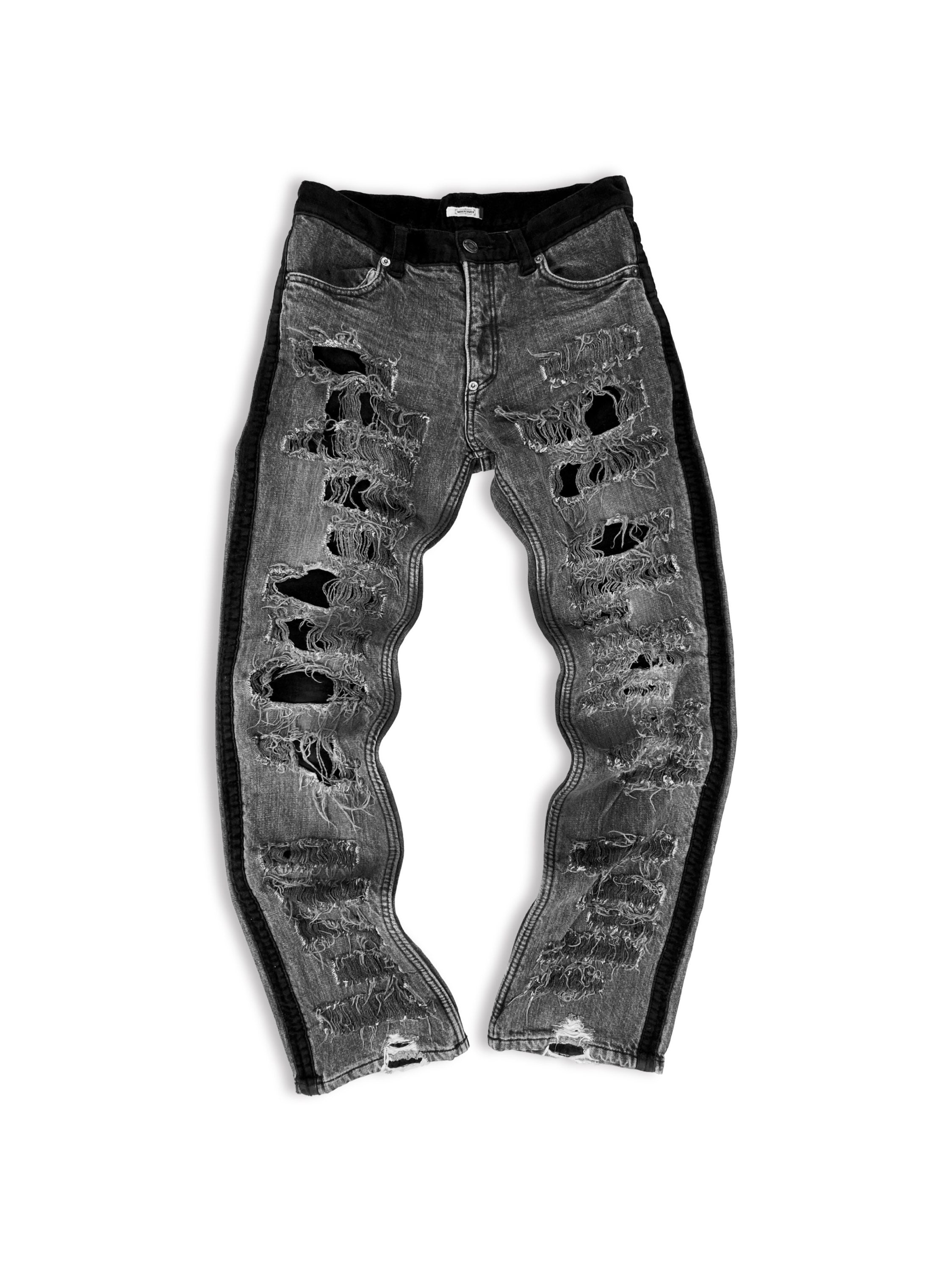 AW02 Undercover ‘Witches Cell’ Velvet Distressed Crash Denim