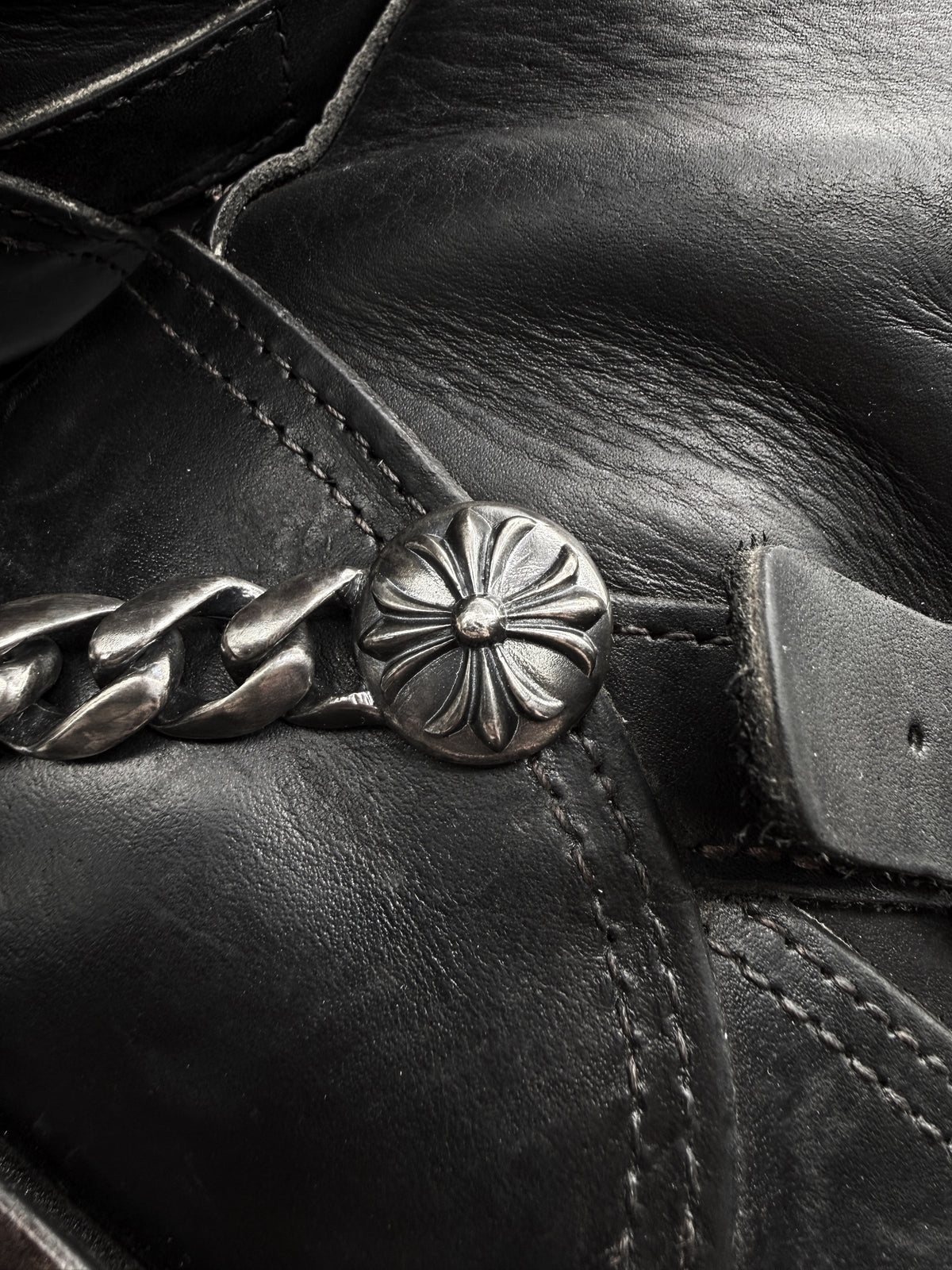 Chrome Hearts x Wesco Engineer Cuban Link Dagger Gunslinger Boots