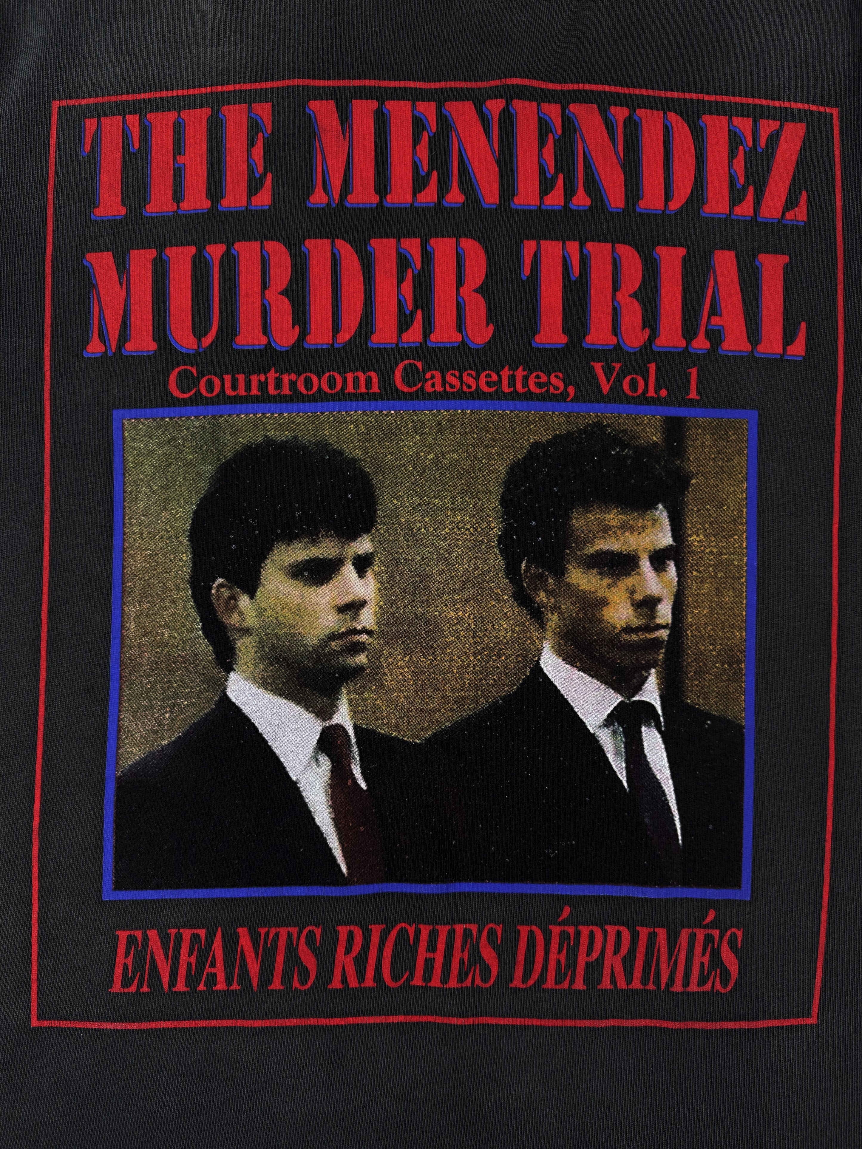 Enfants Riches Deprimes ‘Menendez Trial’ Grey Graphic T-Shirt