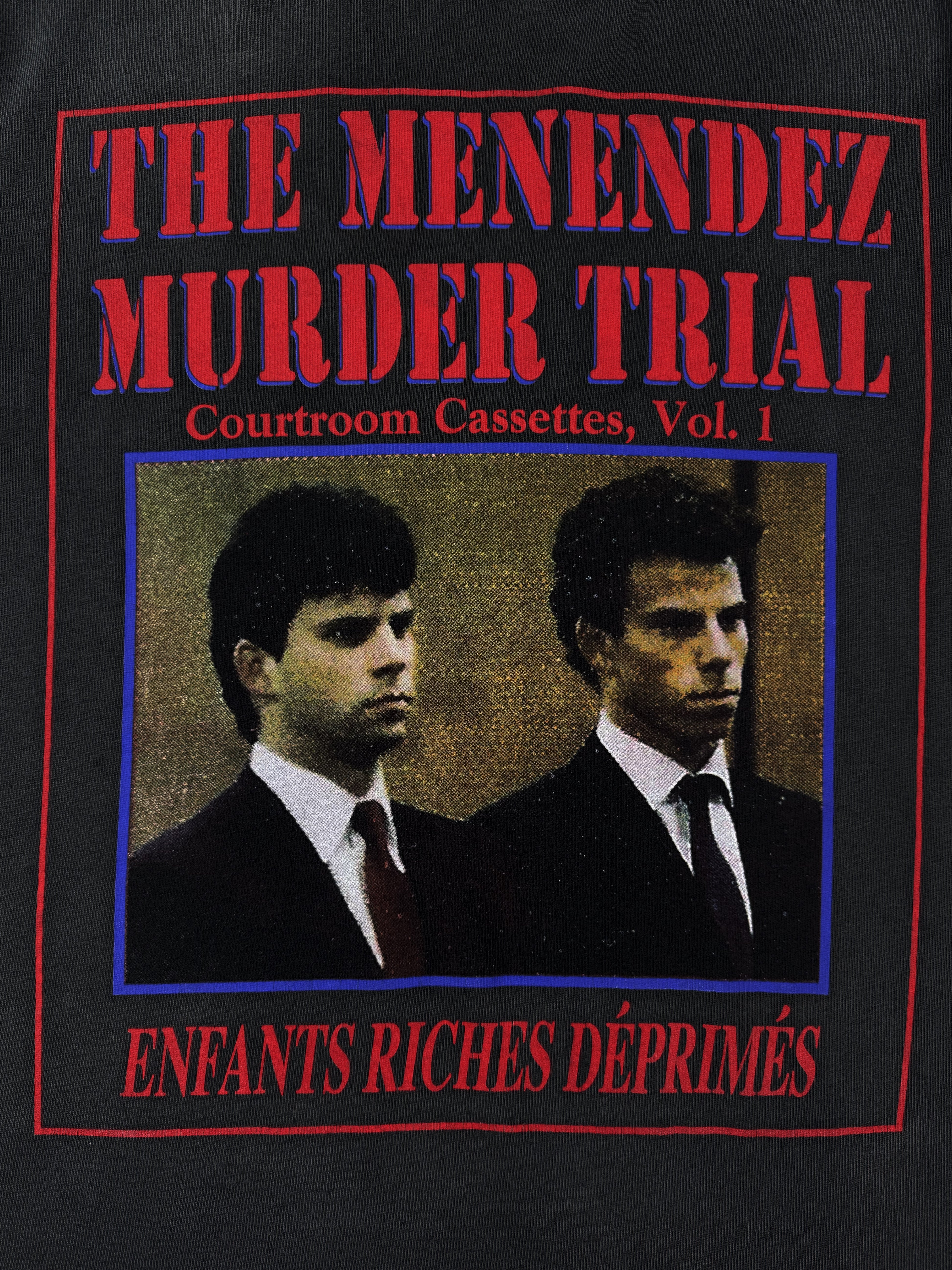 Enfants Riches Deprimes ‘Menendez Trial’ Grey Graphic T-Shirt