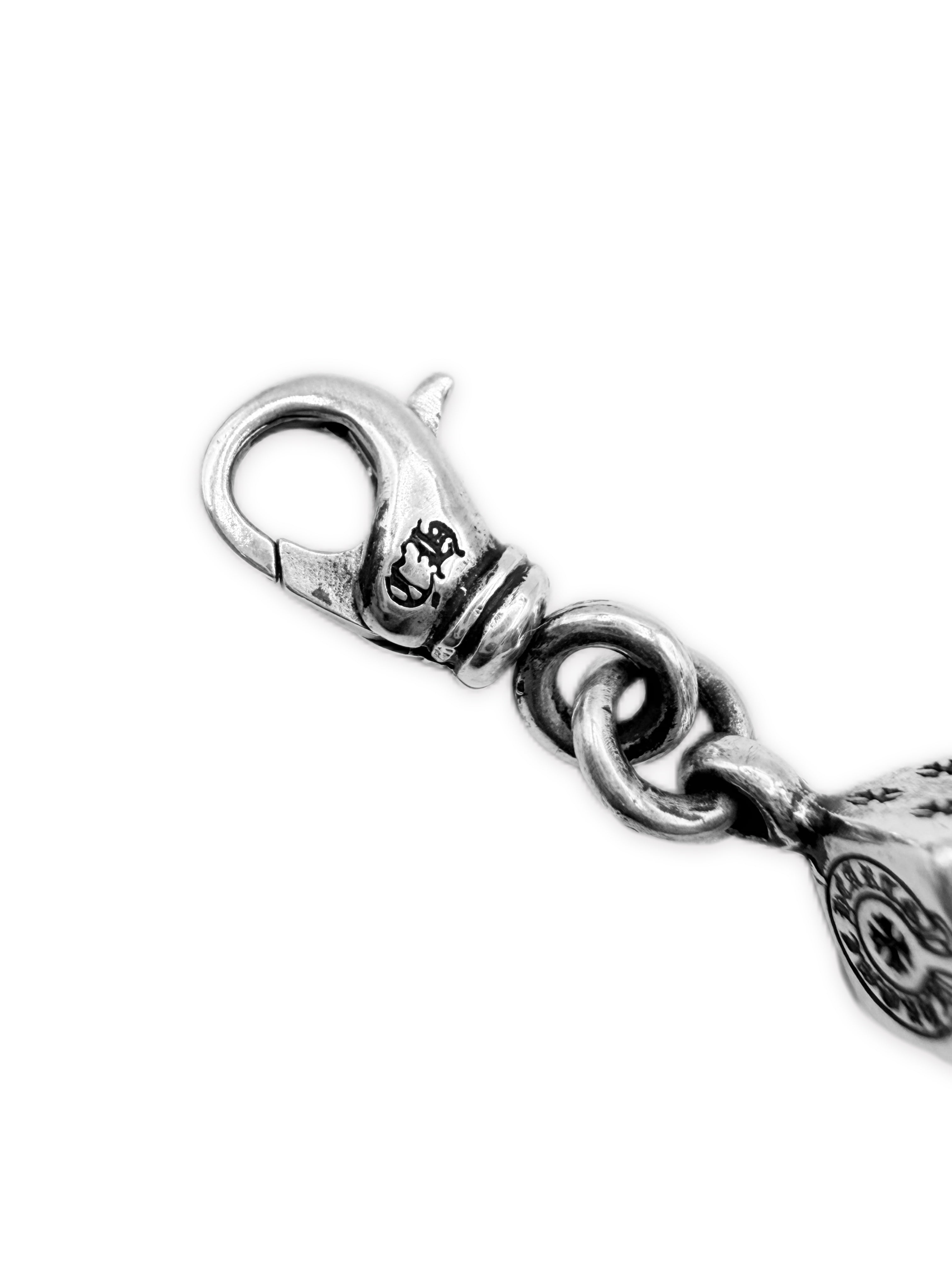 Chrome Hearts Dice Crossball .925 Silver 7 Link Bracelet