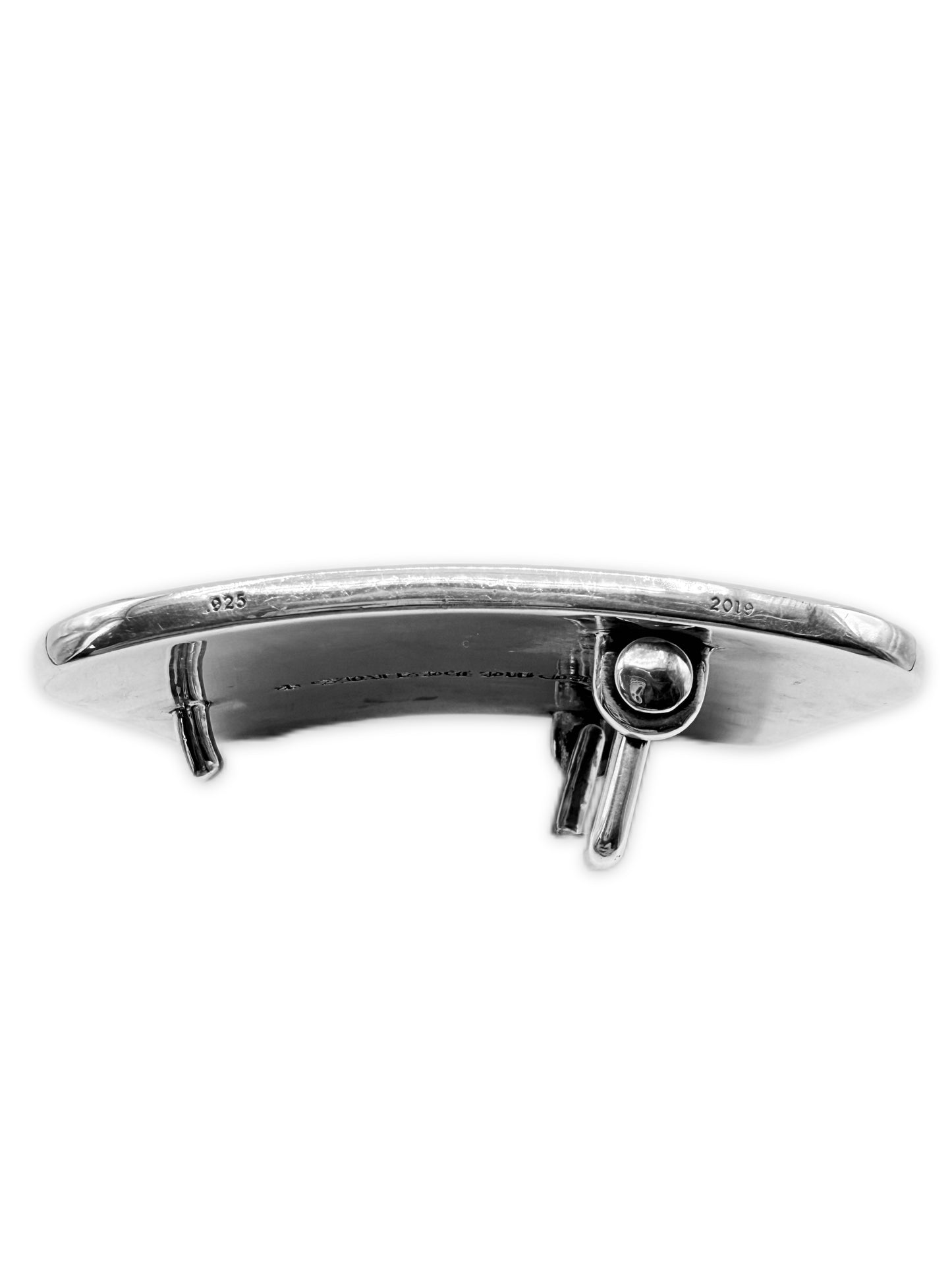 Chrome Hearts Math Plus 1.5 in .925 Silver Square Belt Buckle