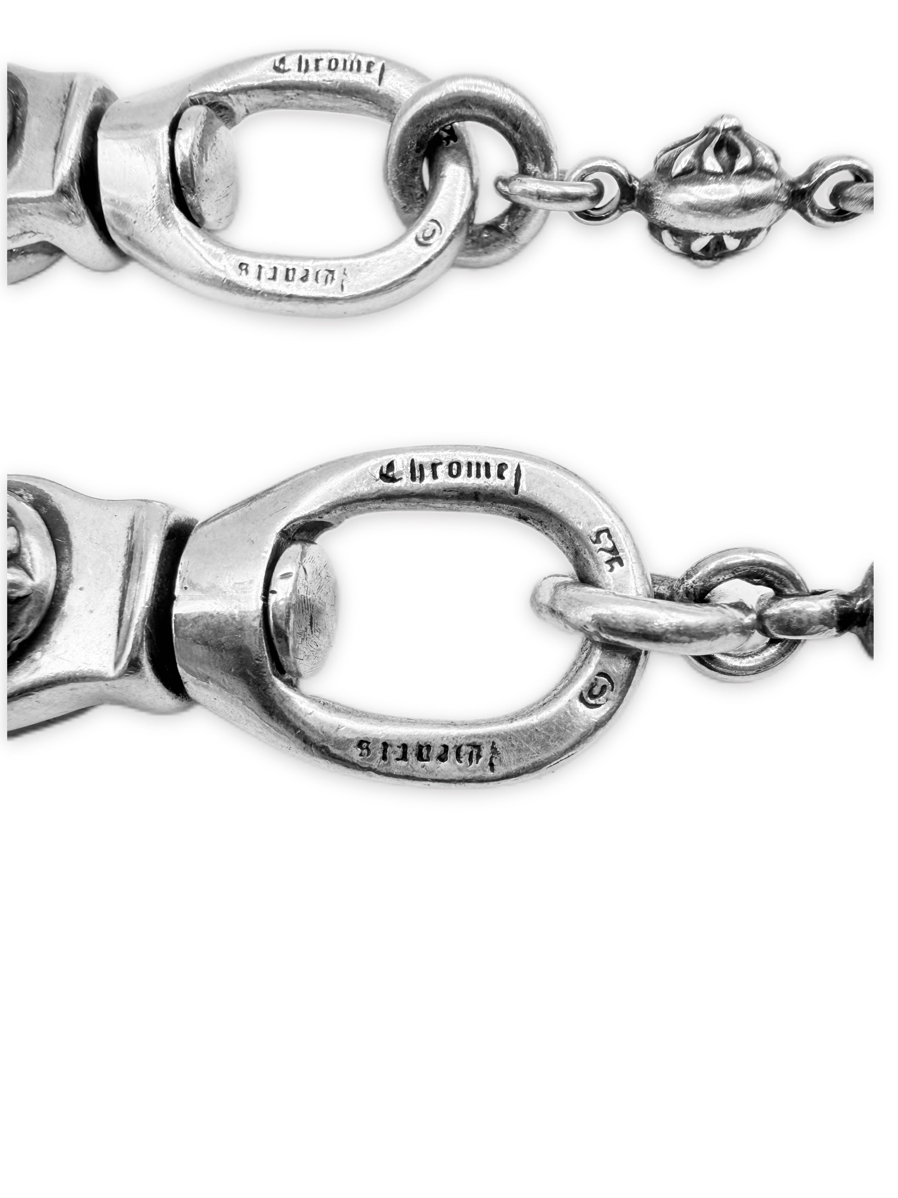 Chrome Hearts Crossball 36 Link Double Lobster Wallet Chain