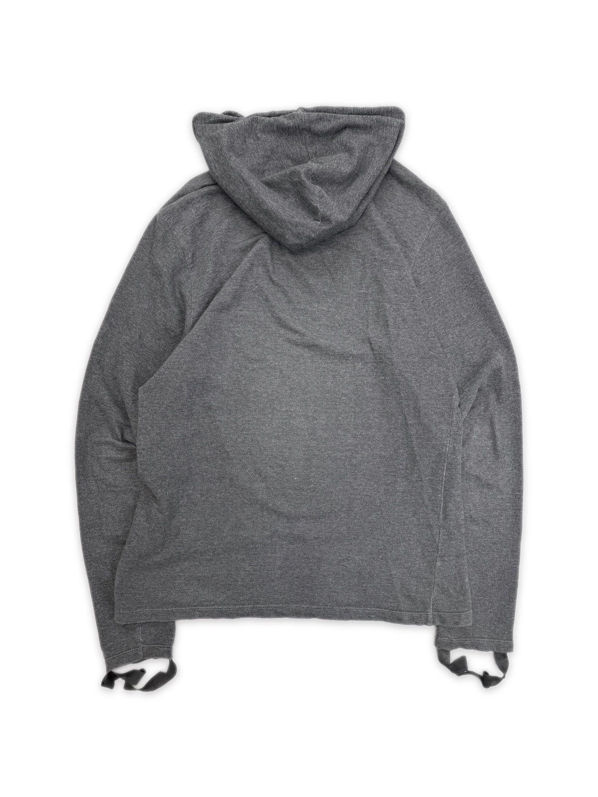 AW03 Helmut Lang Bondage Strap Grey Hoodie