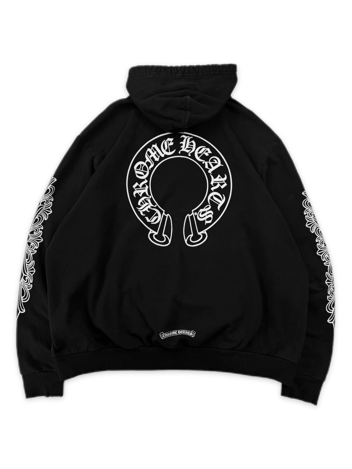 Chrome Hearts Floral Horse Shoe Black Hoodie