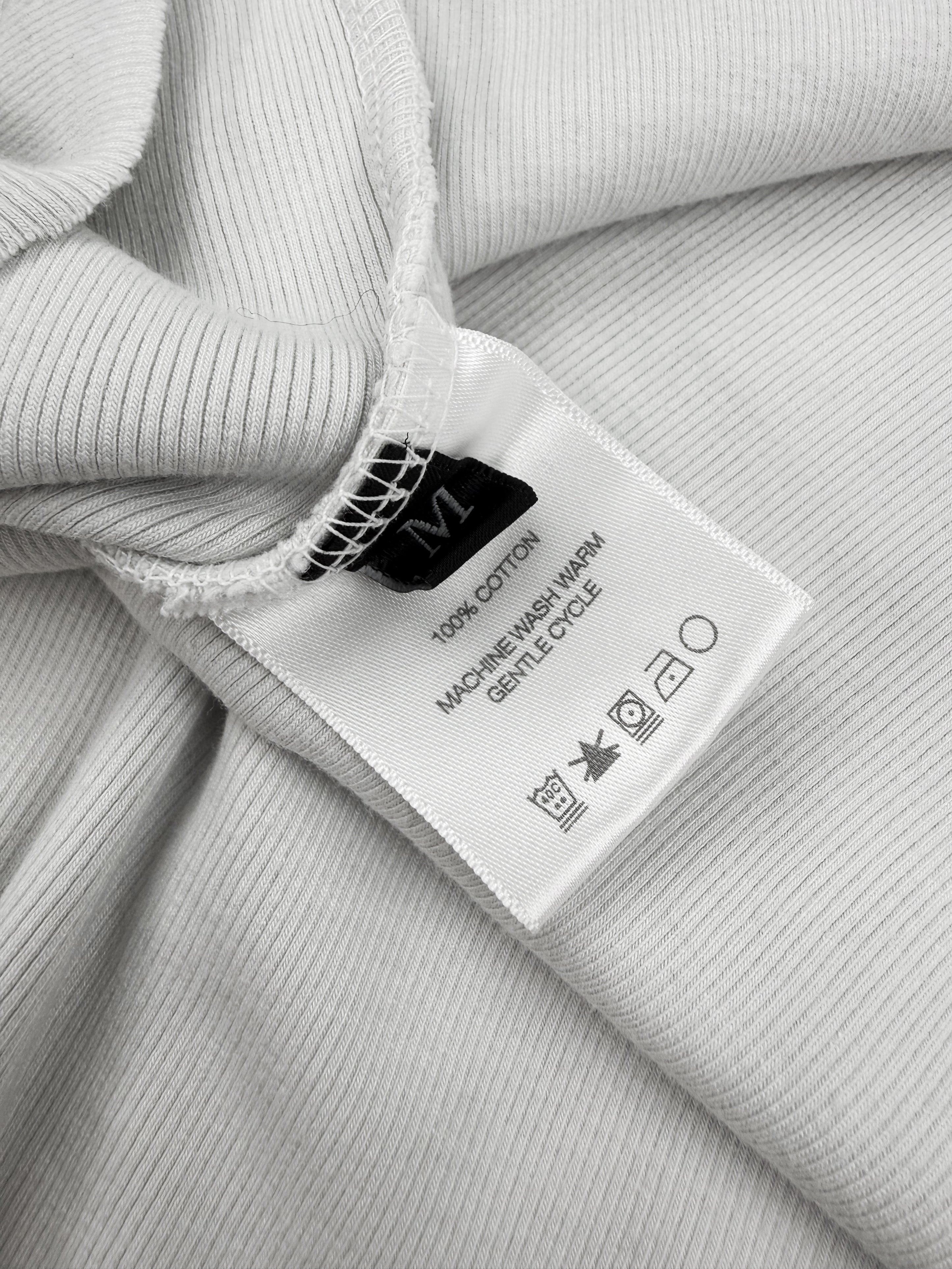 Enfants Riches Deprimes ‘El Pico’ White Ribbed Long Sleeve Shirt