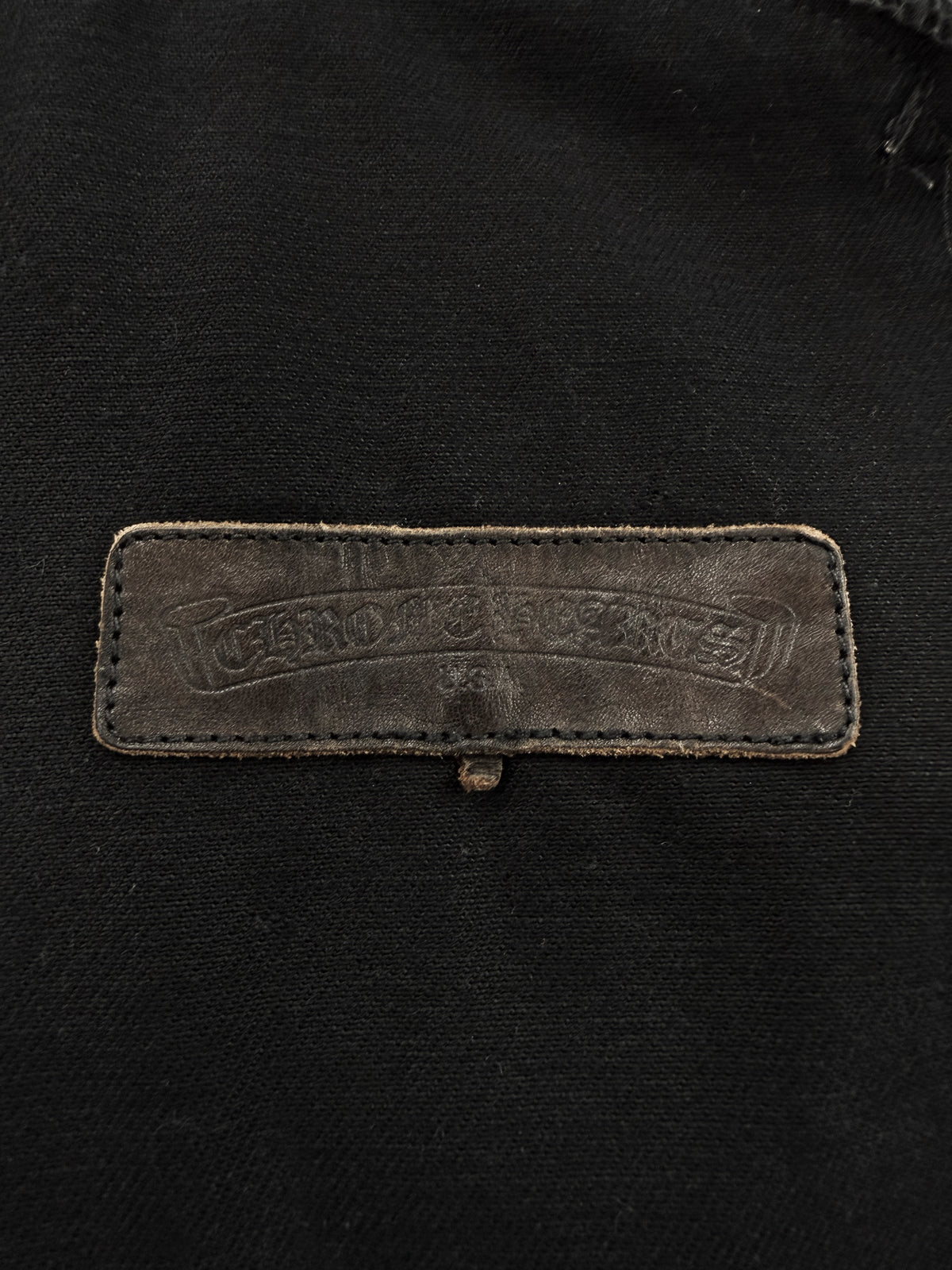 Chrome Hearts Western Fleur .925 Silver Black Denim Shirt Jacket