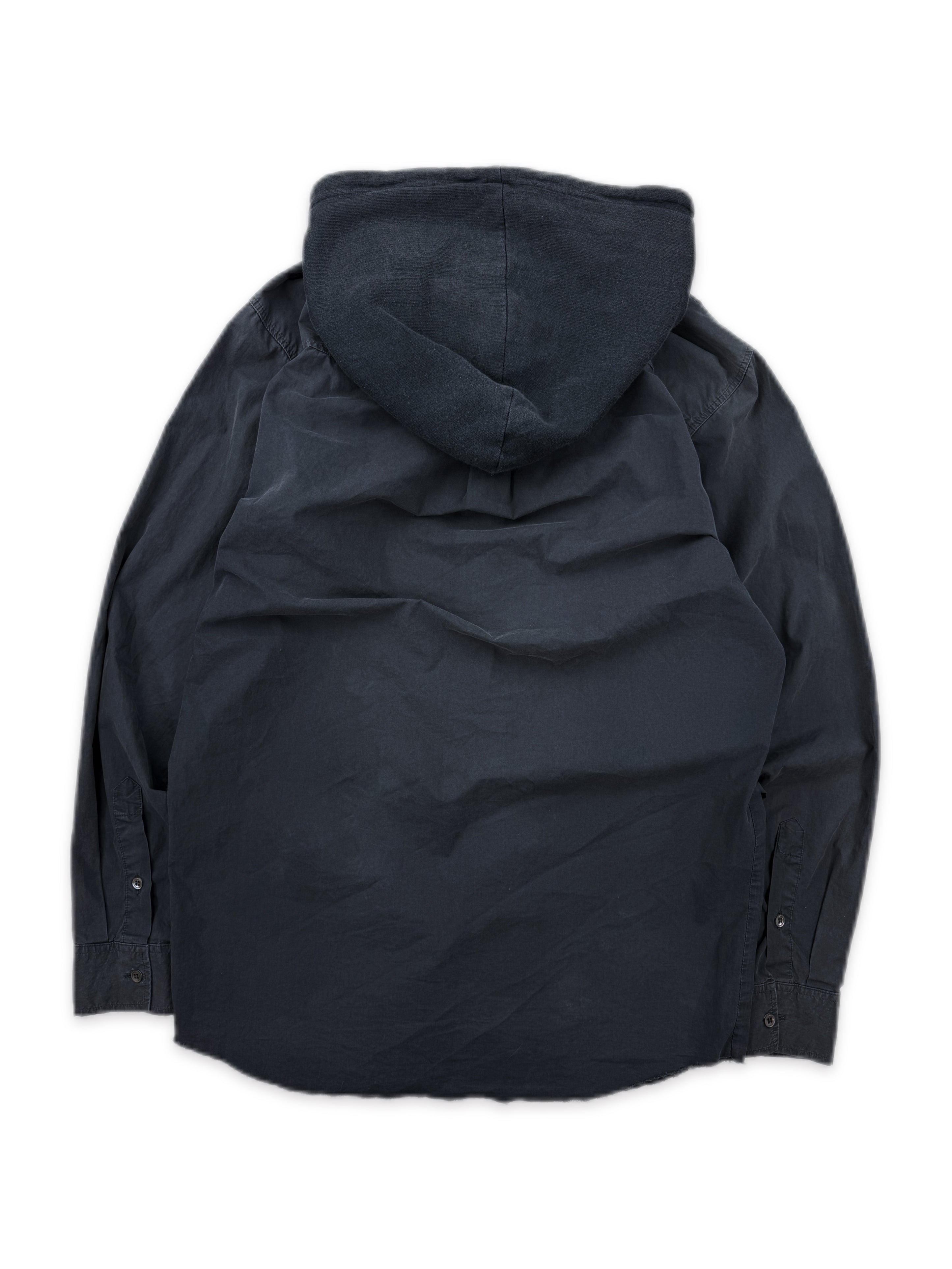 AW02 Raf Simons ‘Virginia Creeper’ Deep Patch Hooded Button Up Shirt